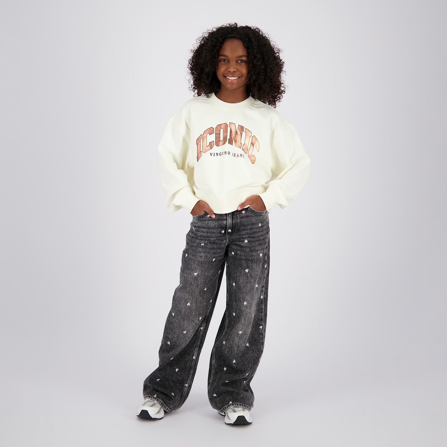 Vingino Sweatshirt »Nadien«, mit Print, Baumwollmix
