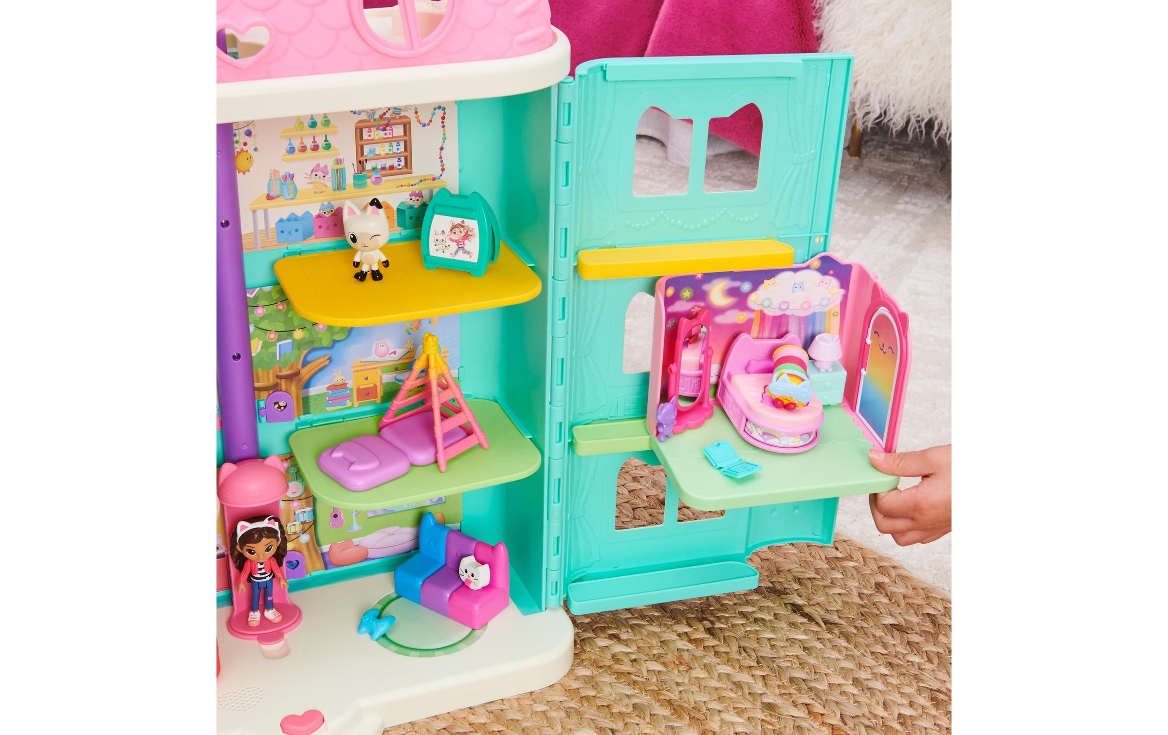 Spielwelt »Spinmaster Gabby's Dollhouse Pillows Schlafzimmer Deluxe Rooms«