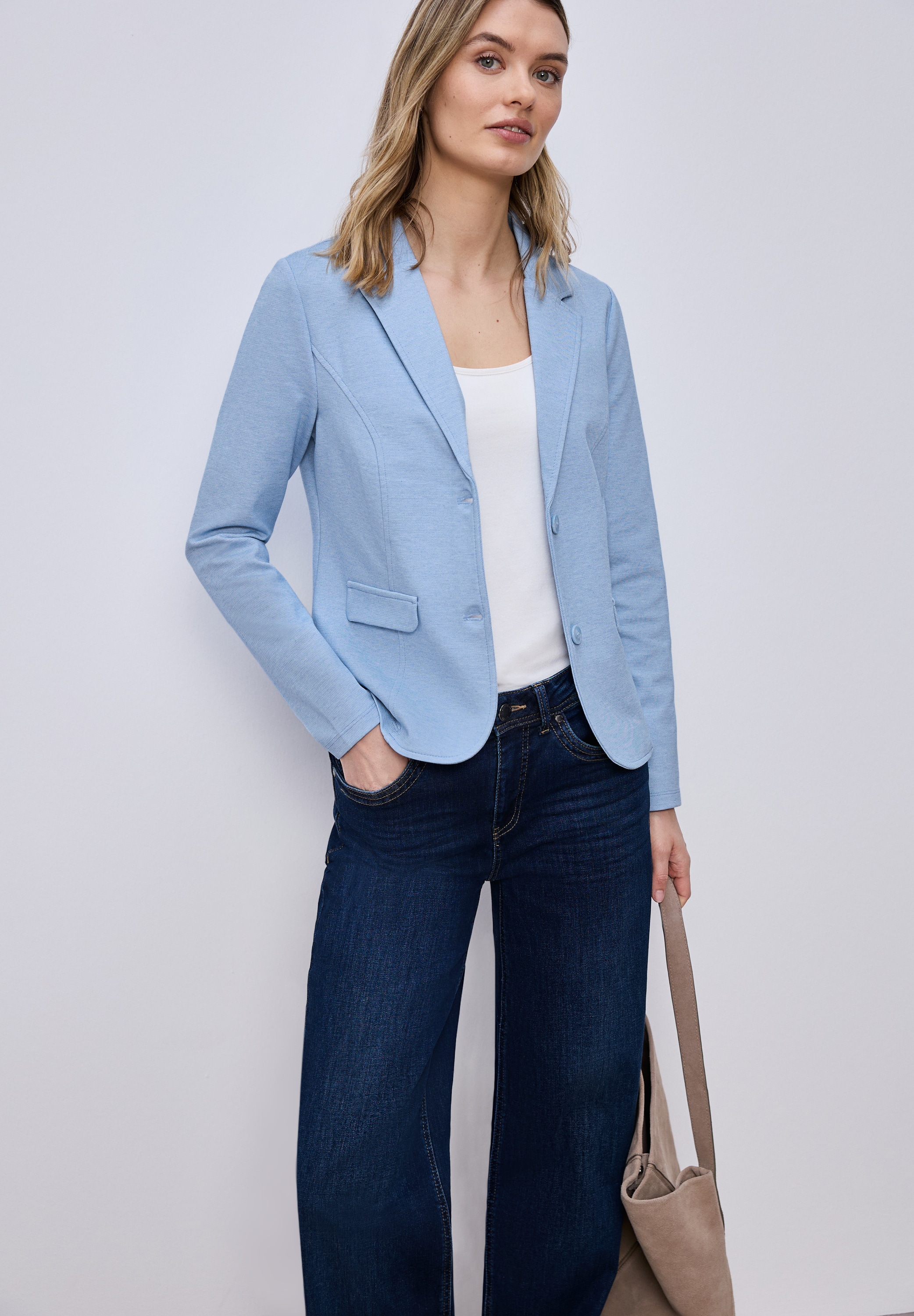 STREET ONE Veste blazer avec structure piquée