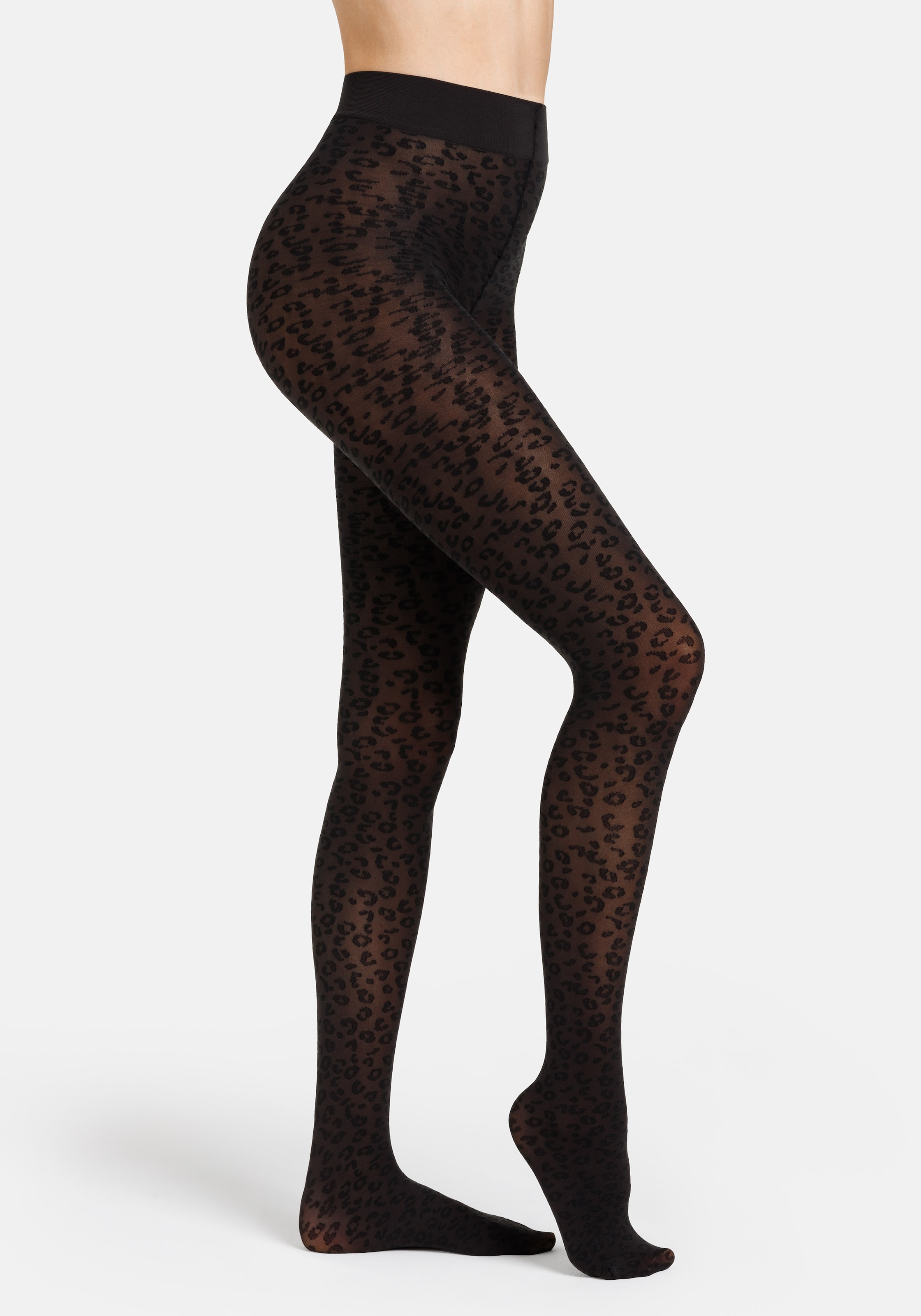 Camano Feinstrumpfhose 50 mit Leoparden-Muster