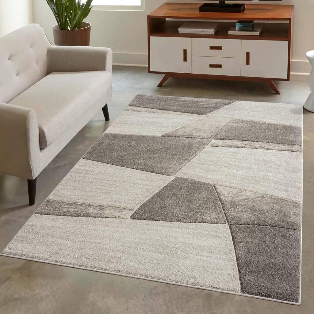 Carpet City Teppich »BONITO9053«, rechteckig, 11 mm Höhe, Flachflor, Hochtief-Muster/ 3D-Effekt,...