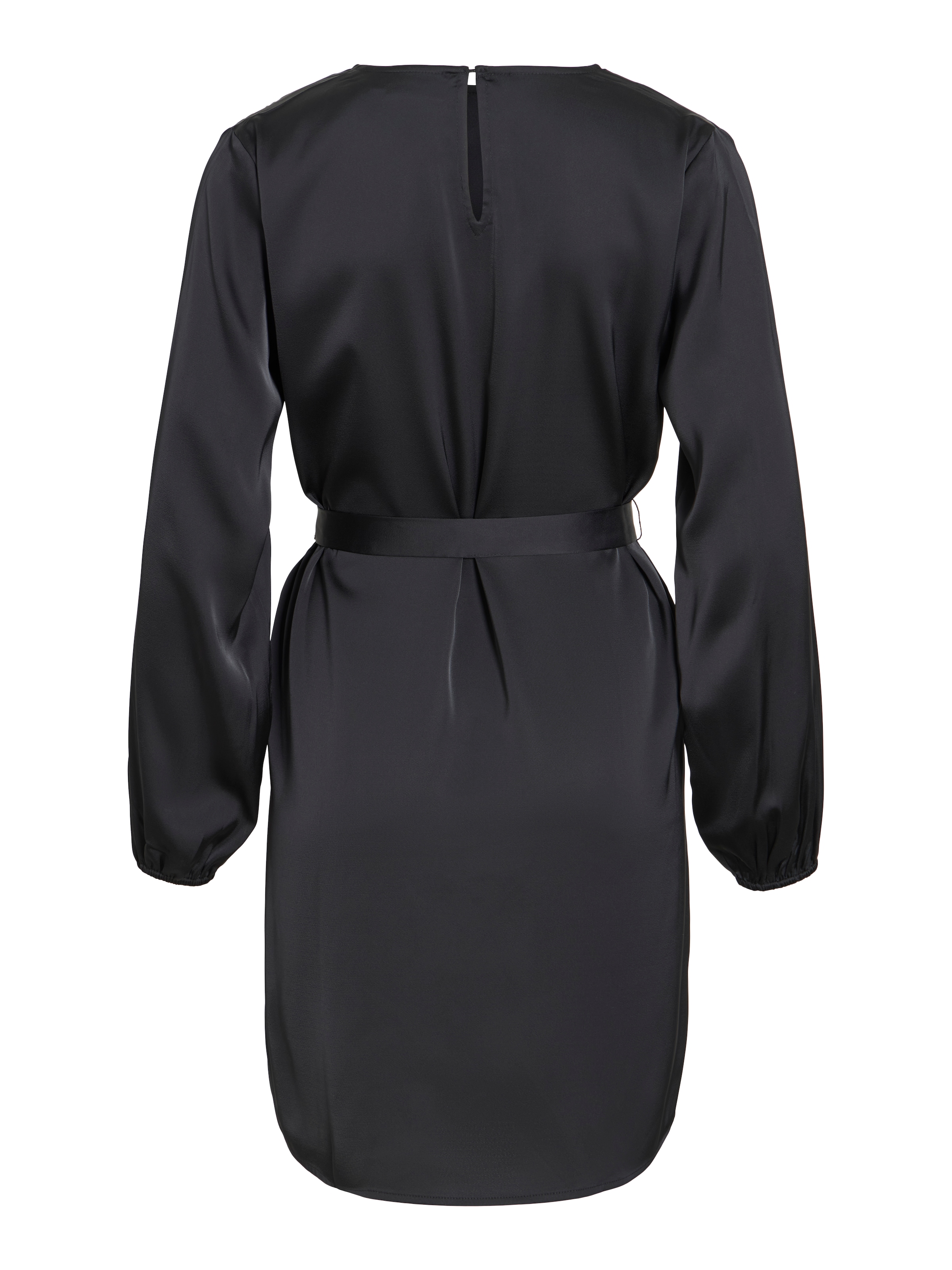 Vila Minikleid »VIENNA RAVENNA L/S O-NECK DRESS - NOOS« lockere Passform, aus Kunstfaser, pflegeleicht