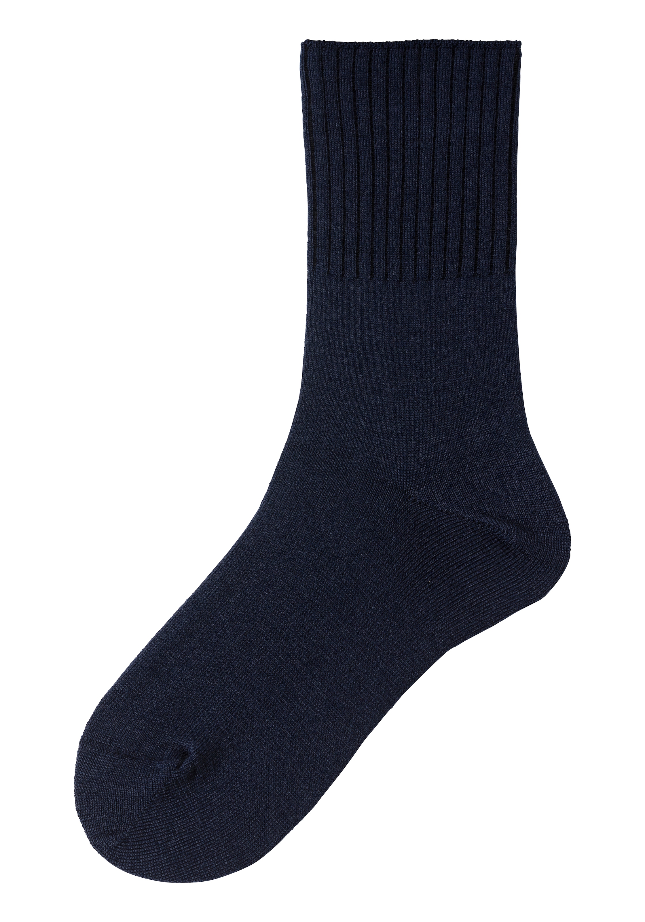 Lavana Umschlagsocken, (Packung, 3 Paar), fein gestrickt mit 53% Wolle