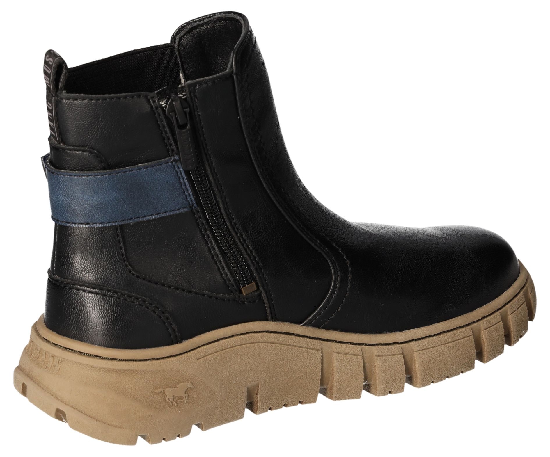 Mustang Shoes Bottes d'hiver  , Stiefelette, Schlupfboots, Plateausohle, mit Stretcheinsatz