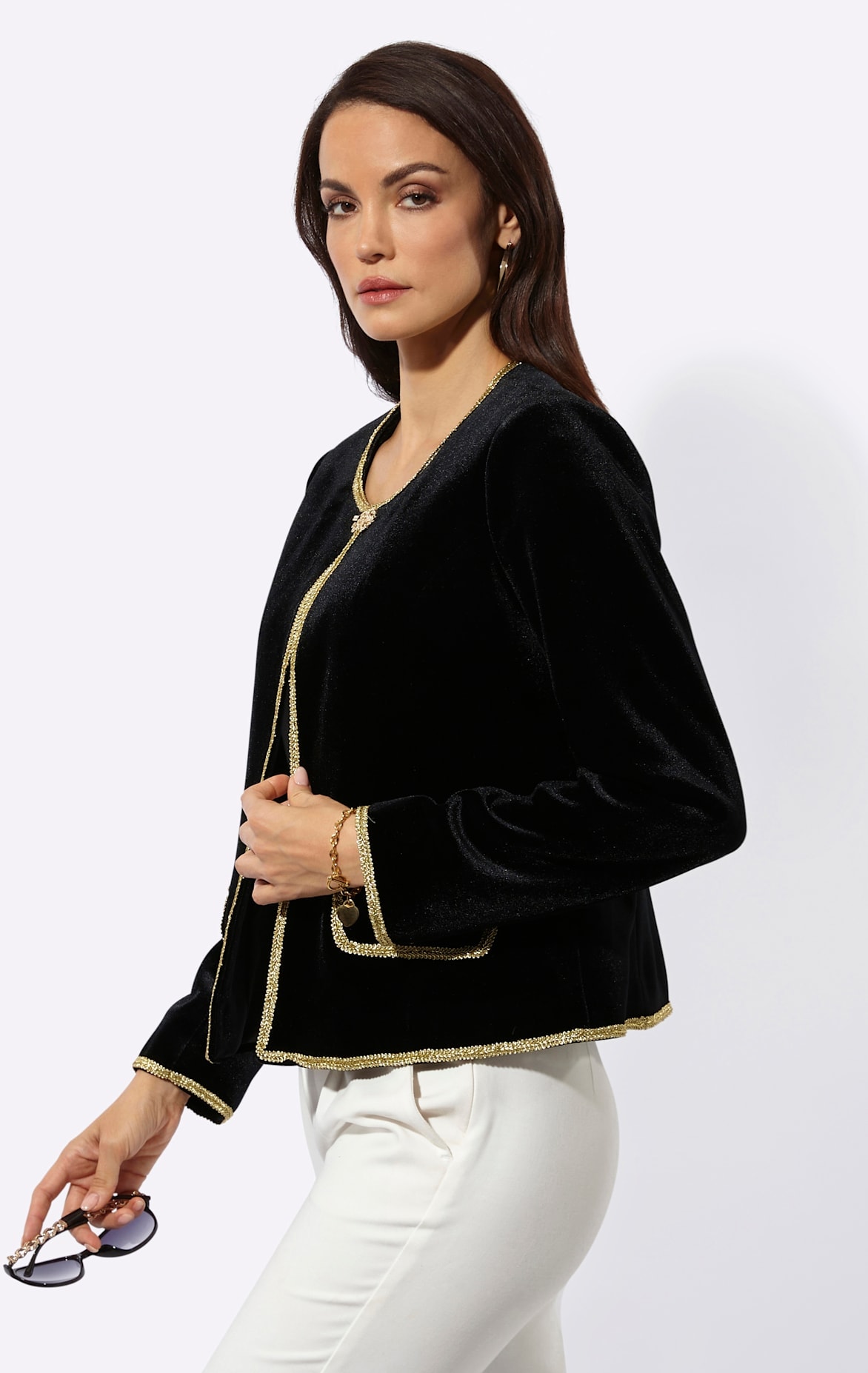creation L Veste blazer »Samtblazer«
