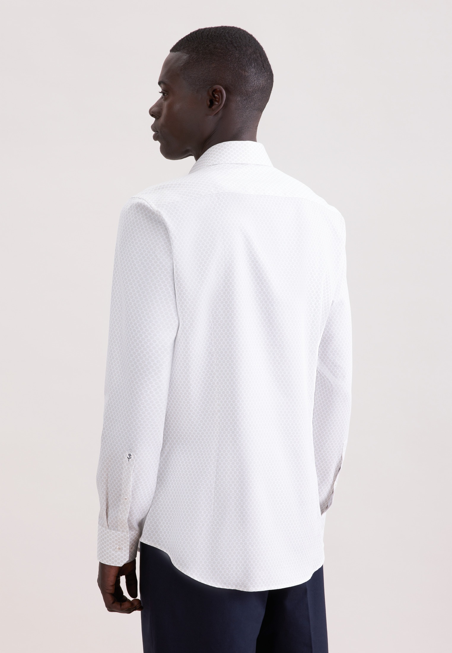 seidensticker Businesshemd »Schwarze Rose« Slim 1/1 Kentkragen Druck