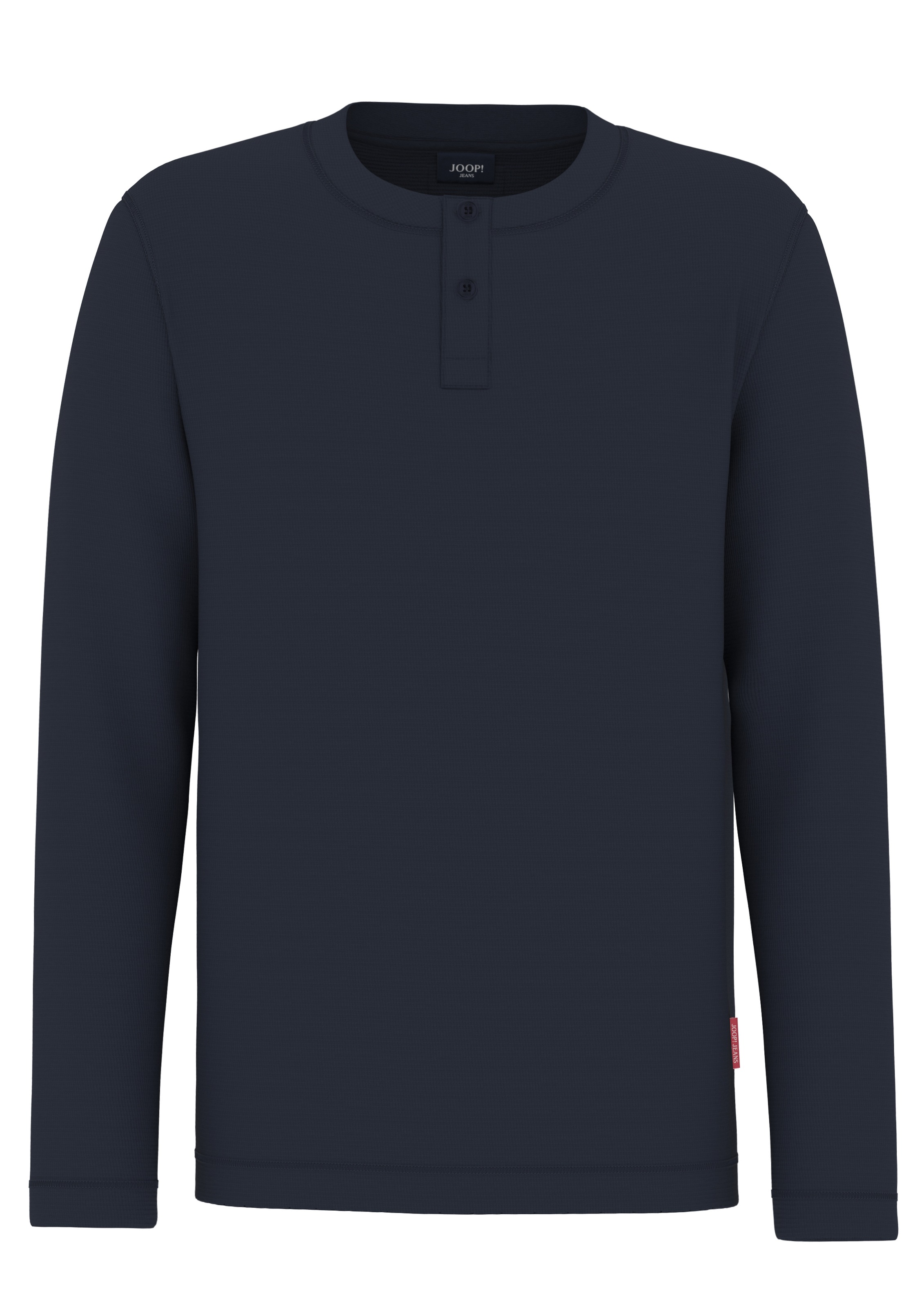 Image of Joop Jeans Langarmshirt "Iram" mit kleiner Knopfleiste