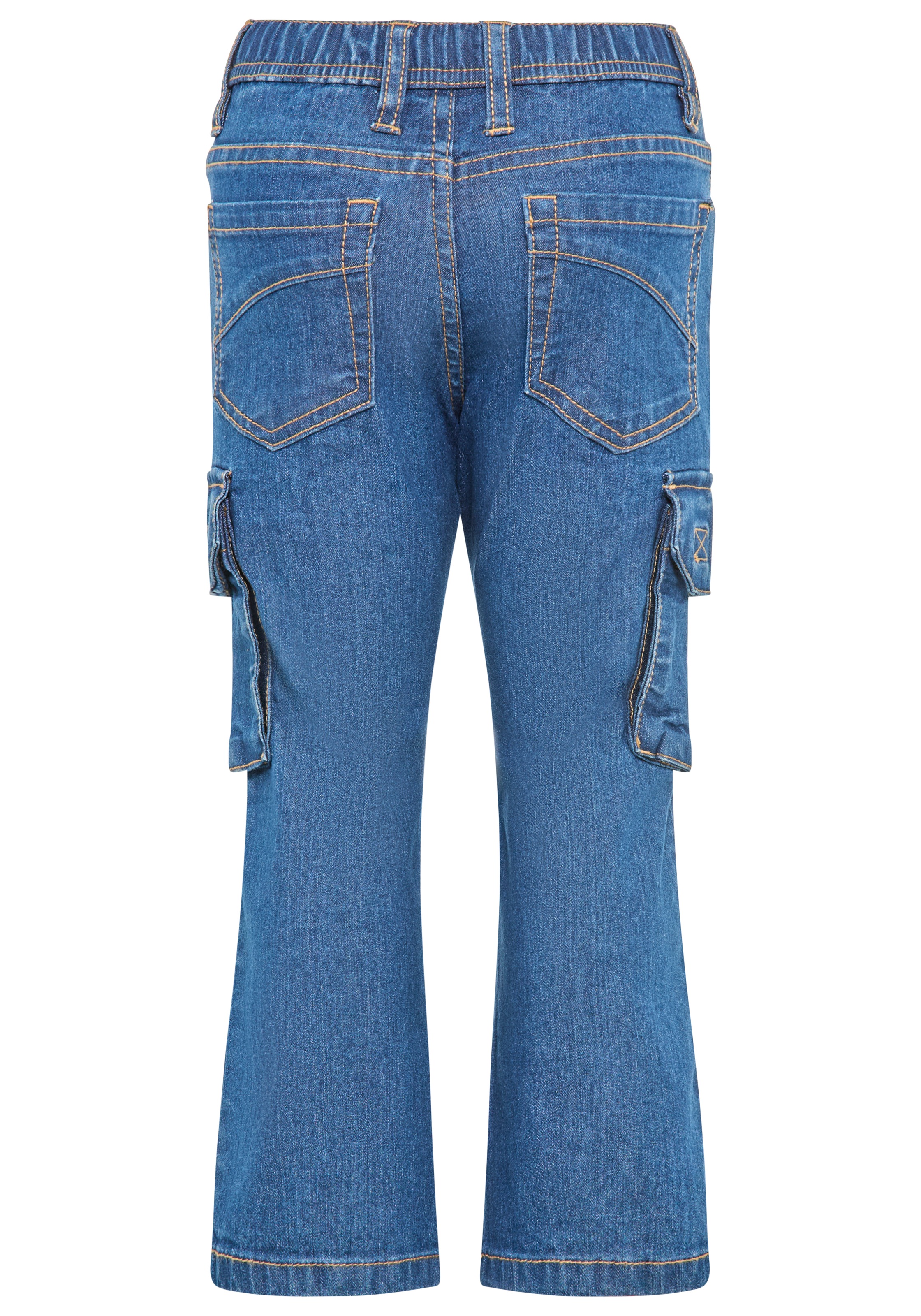 KangaROOS Schlupfjeans »Cargo-Jeans für kleine Jungen«, Stretchjeans mit coolen Cargotaschen