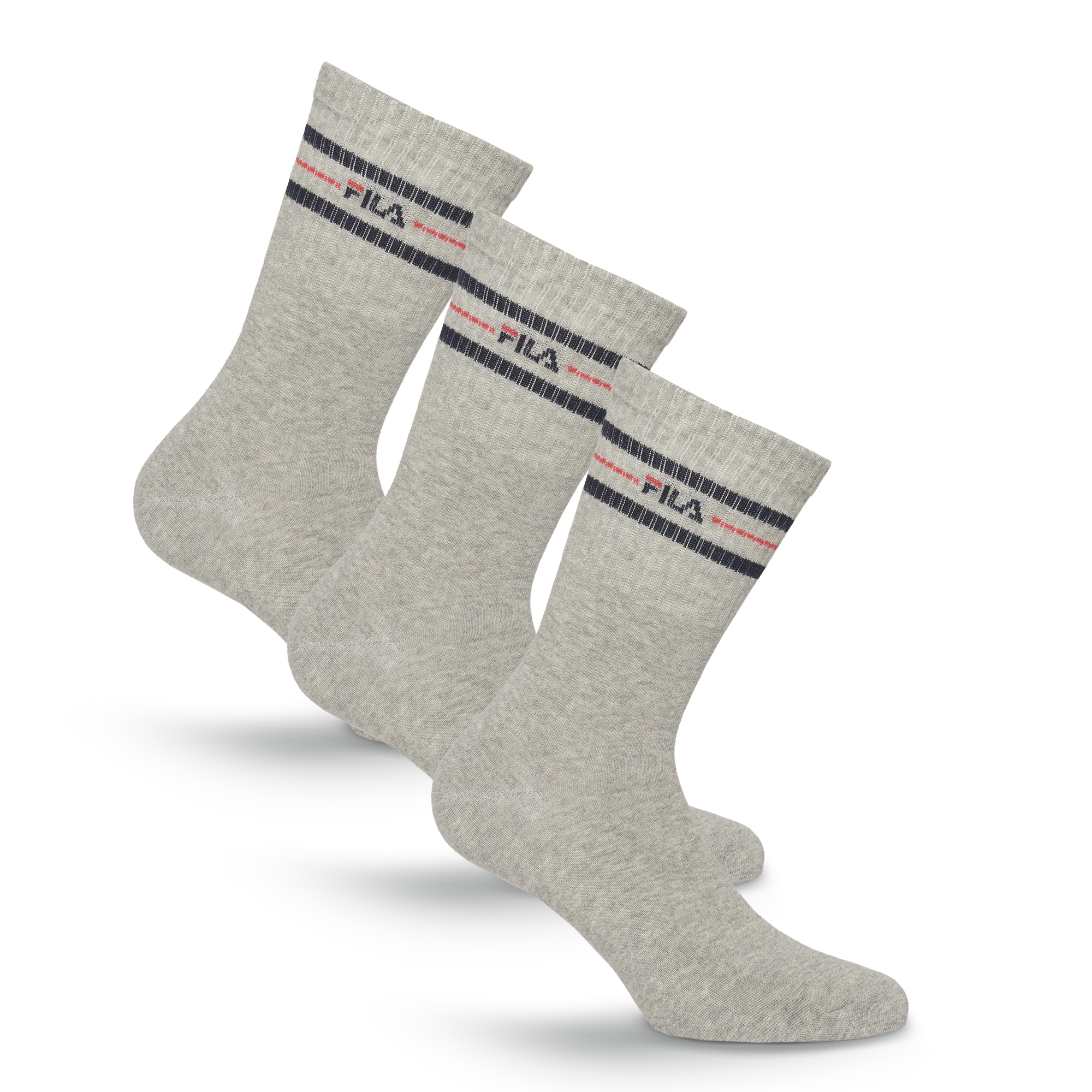 Fila Chaussettes »UNISEX LIFESTYLE PLAIN SOCKS« 3 paires, 3 Couple tlg. avec inscription logo