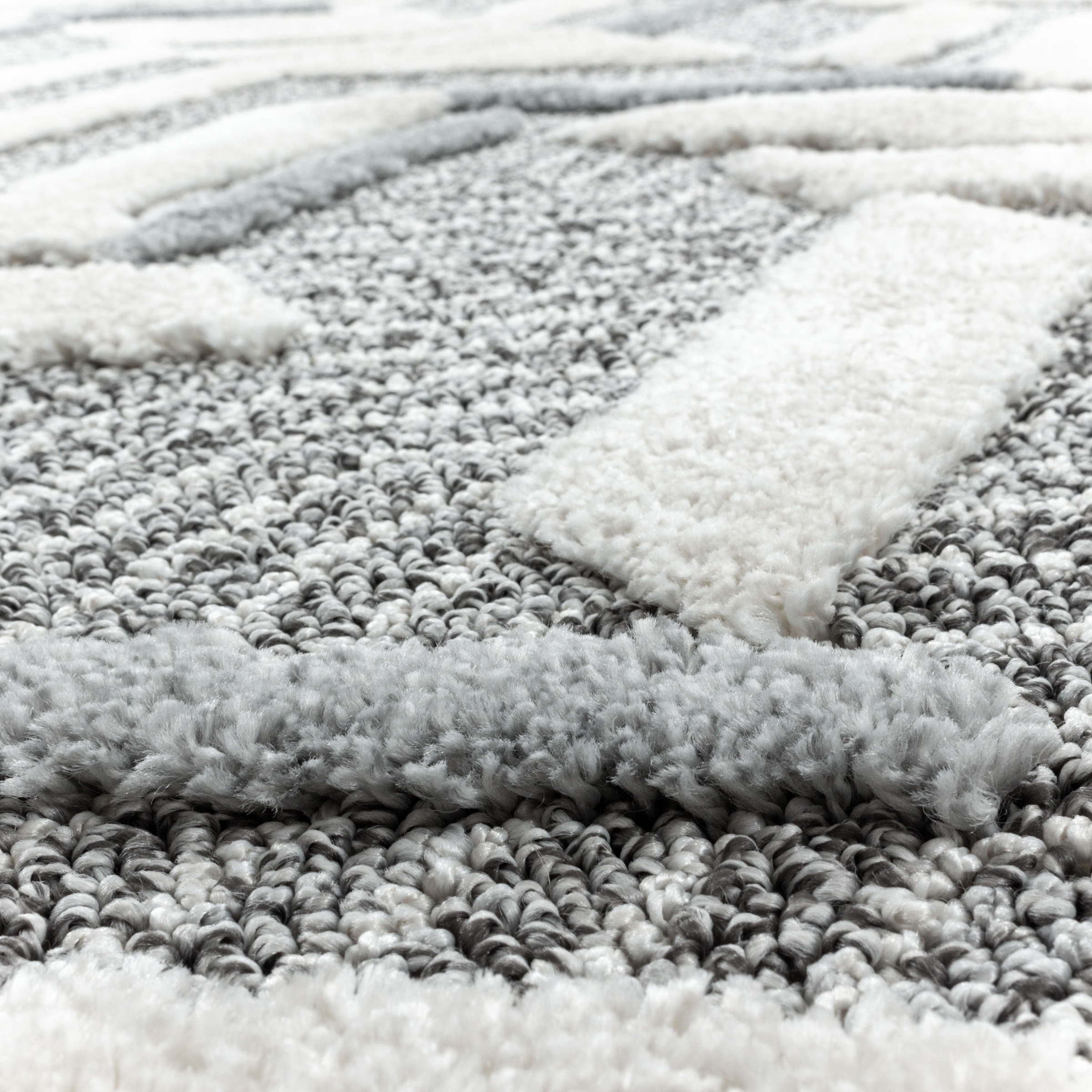 Ayyildiz Teppiche Teppich »PISA 4705«, rechteckig, 20 mm Höhe, Läufer, rund, Hoch Tief Struktur, Wohnzimmer,Schlafzimmer