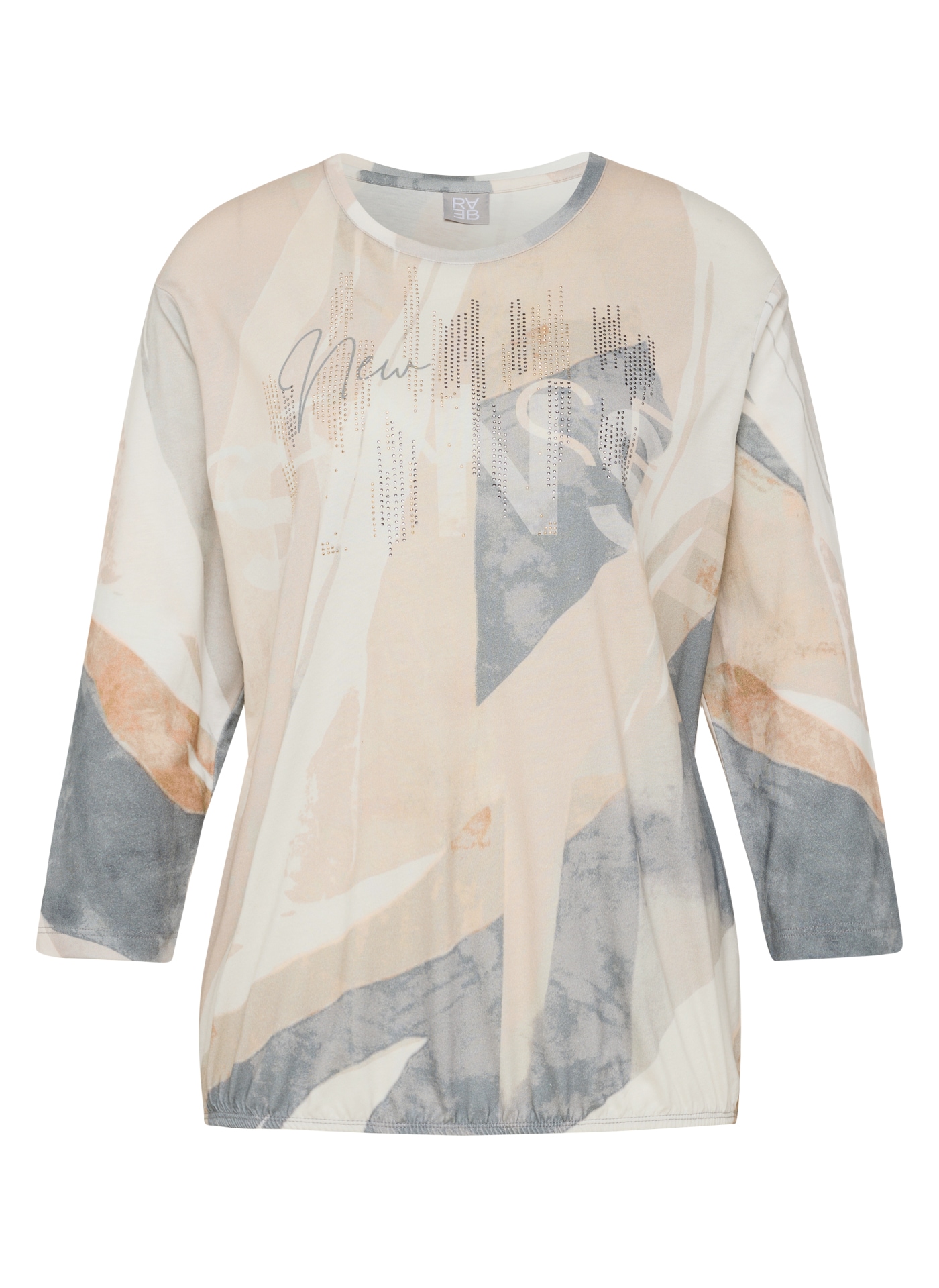 Rabe T-shirt à manches 3/4 mit All-Over Print