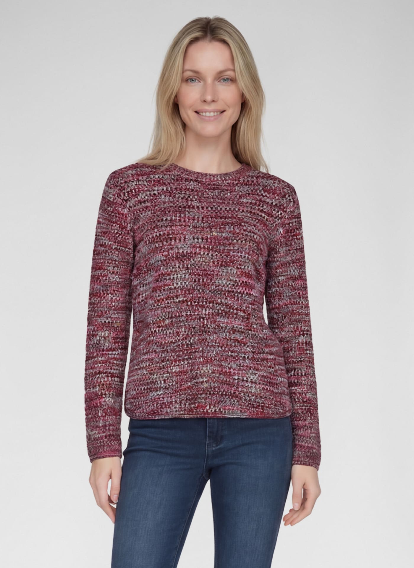 Image of Rabe Strickpullover in melierter Optik