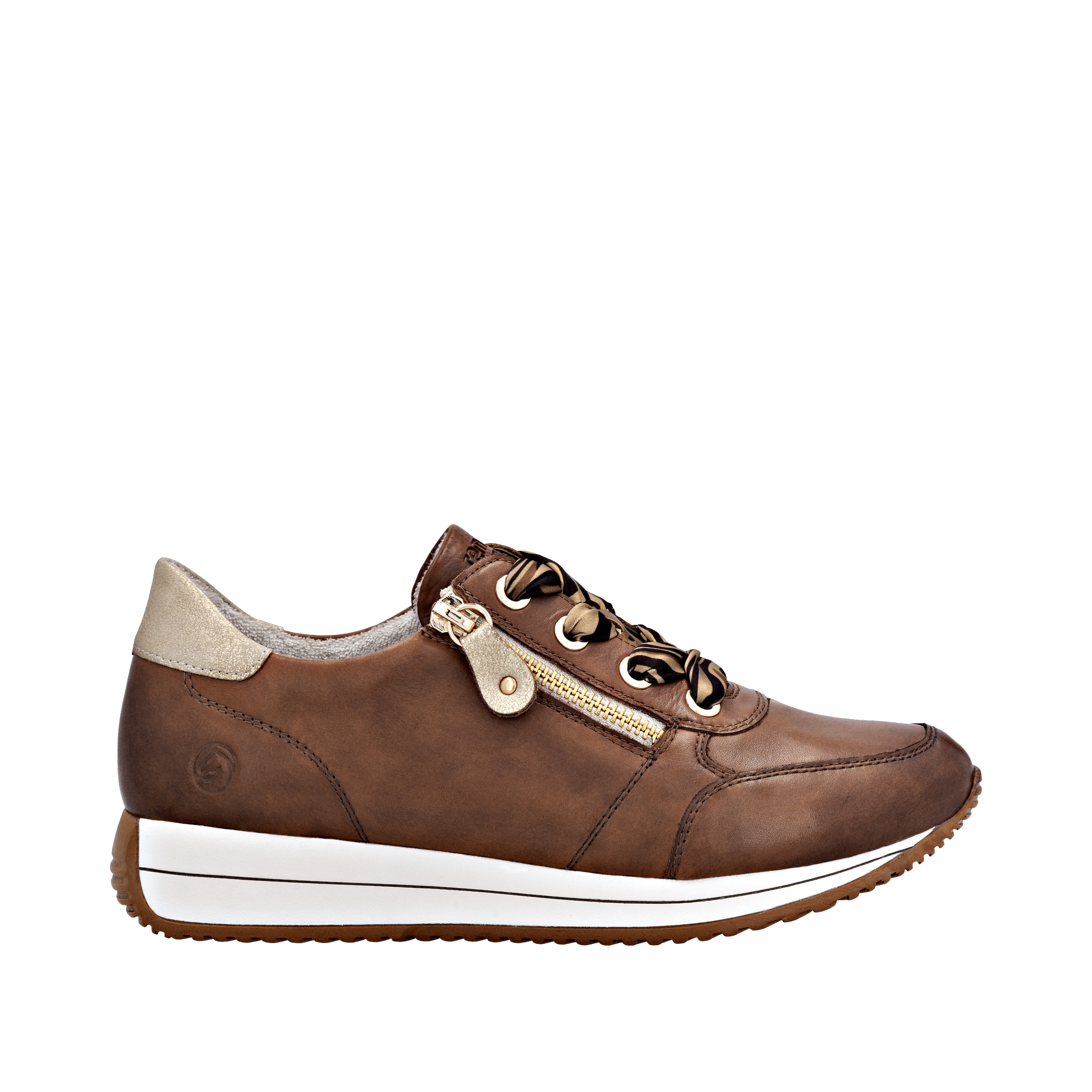 Remonte Baskets compensées  chaussure à lacets, chaussure basse, chaussure de loisirs avec fermeture éclair latérale