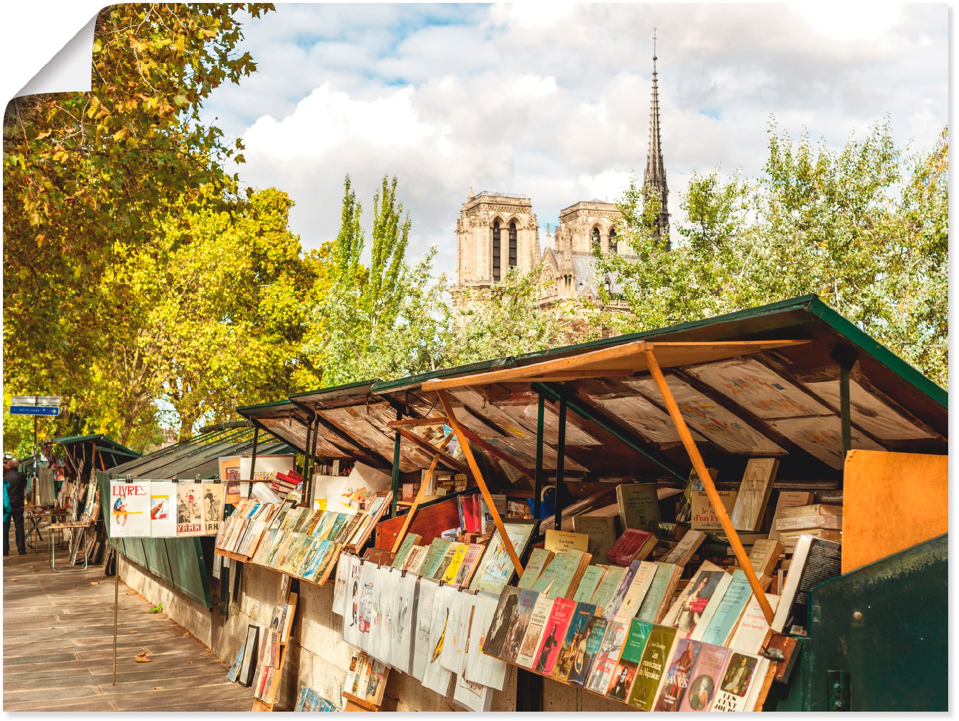 Image of Artland Wandbild »Paris Büchermarkt«, Frankreich, (1 St.) bei Ackermann Versand Schweiz