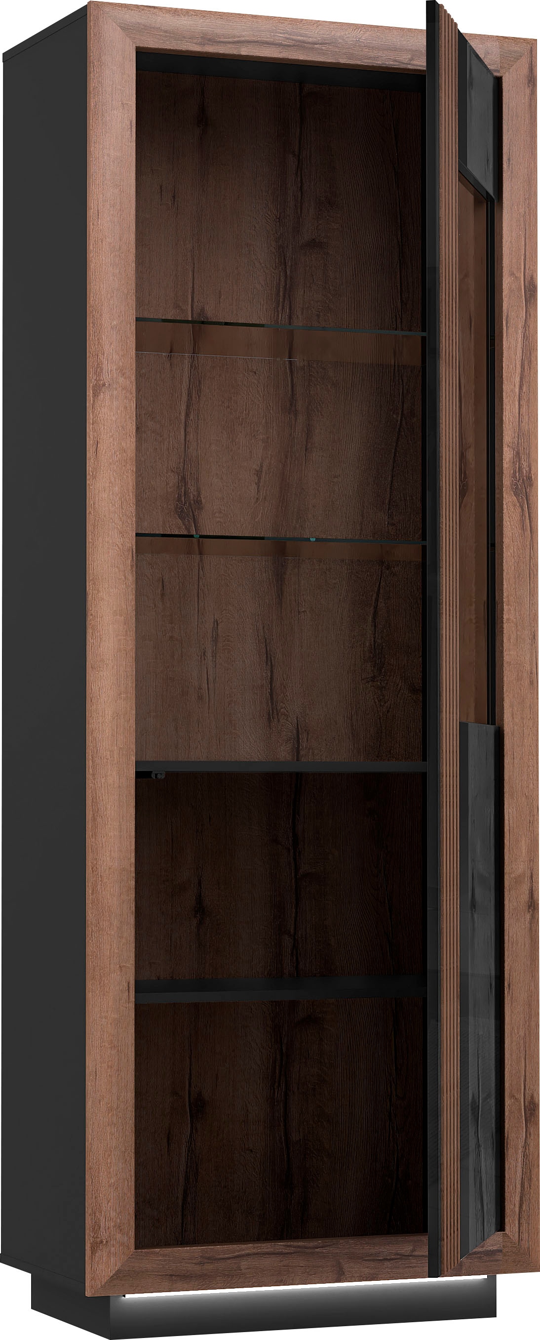 FORTE Vitrine »Savona« Höhe 197 cm, inkl. Sockelbeleuchtung