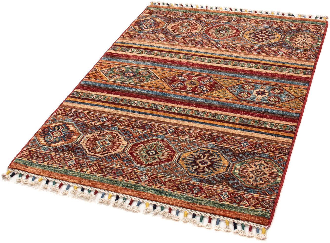 Image of morgenland Orientteppich »Ziegler - 115 x 83 cm - mehrfarbig«, rechteckig, 6 mm Höhe, Wohnzimmer, Handgeknüpft, Einzelstück mit Zertifikat bei Ackermann Versand Schweiz