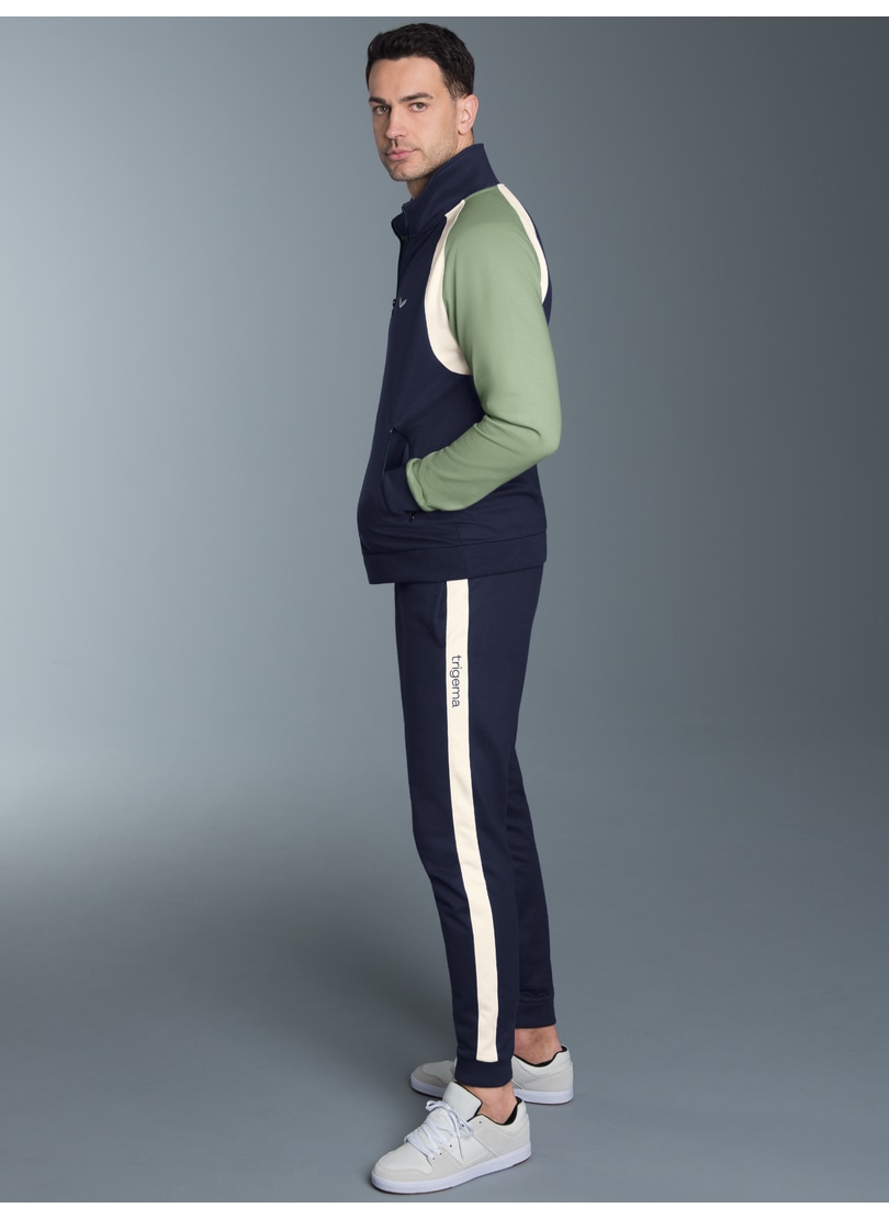 Trigema Combinaison de loisirs »TRIGEMA Jogginganzug in dreifarbigem Design« 1 cuis tlg.