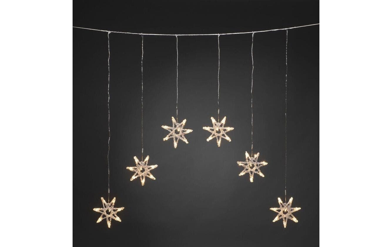 KONSTSMIDE Rideau lumineux »LED Lichtervorhang mit 6 Sternen 48 warmweisse Dioden«