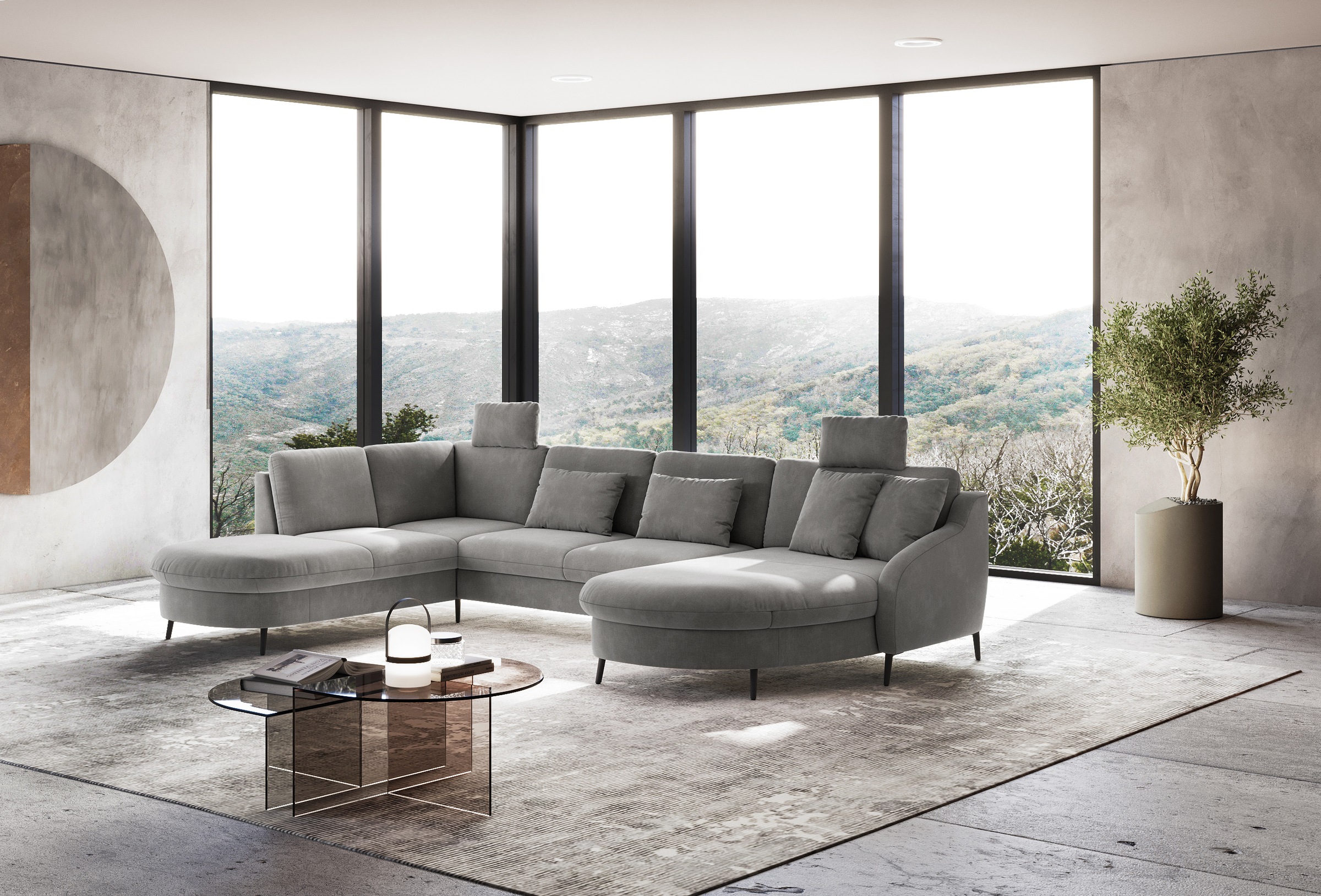 sit&more Wohnlandschaft »Soul U-Form«, wahlweise mit Bett und Bettkasten