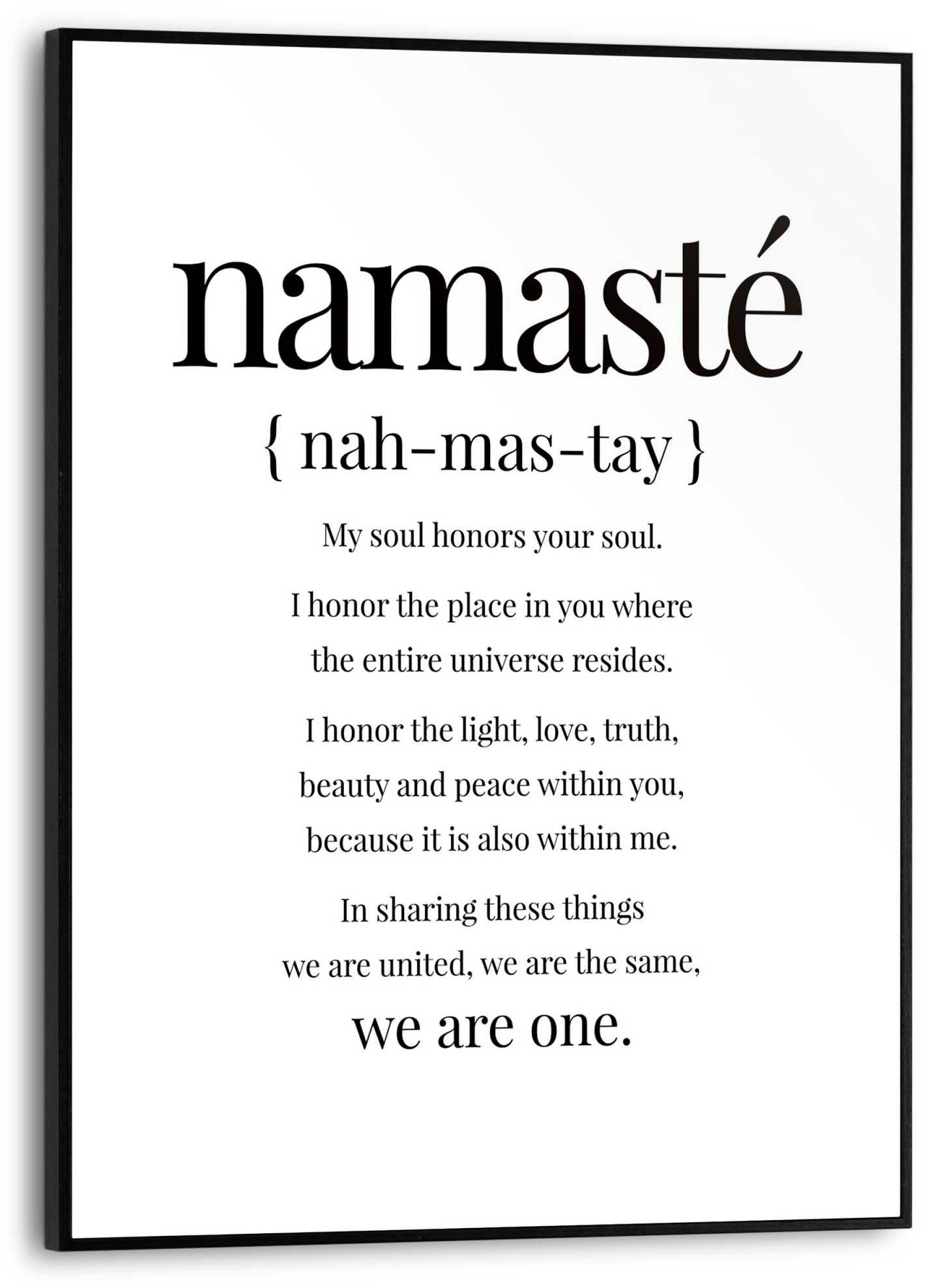 Image of Reinders Poster "Namasté"