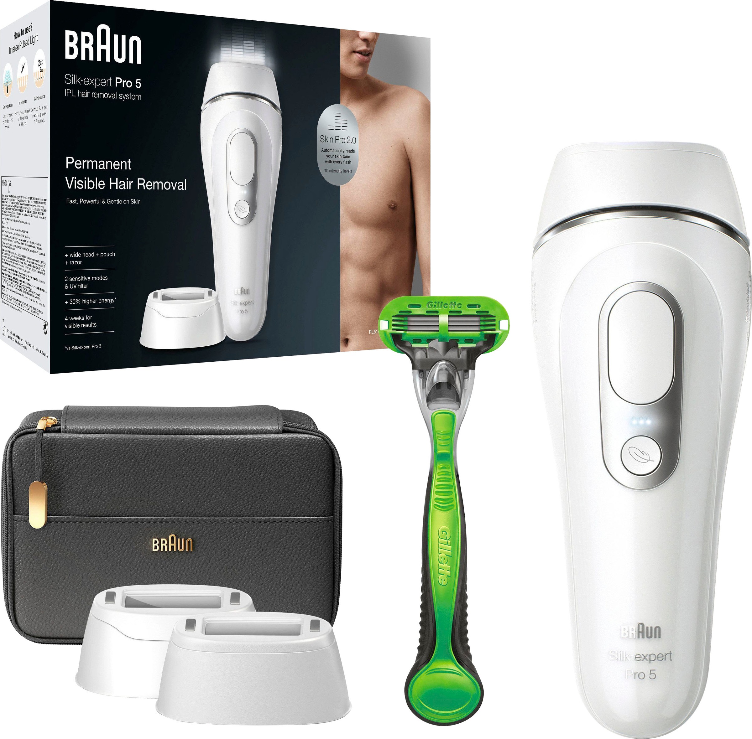 Braun IPL-Haarentferner »Silk-Expert Pro 5 PL5145«, 400.000 Lichtimpulse, 400.000... kaufen