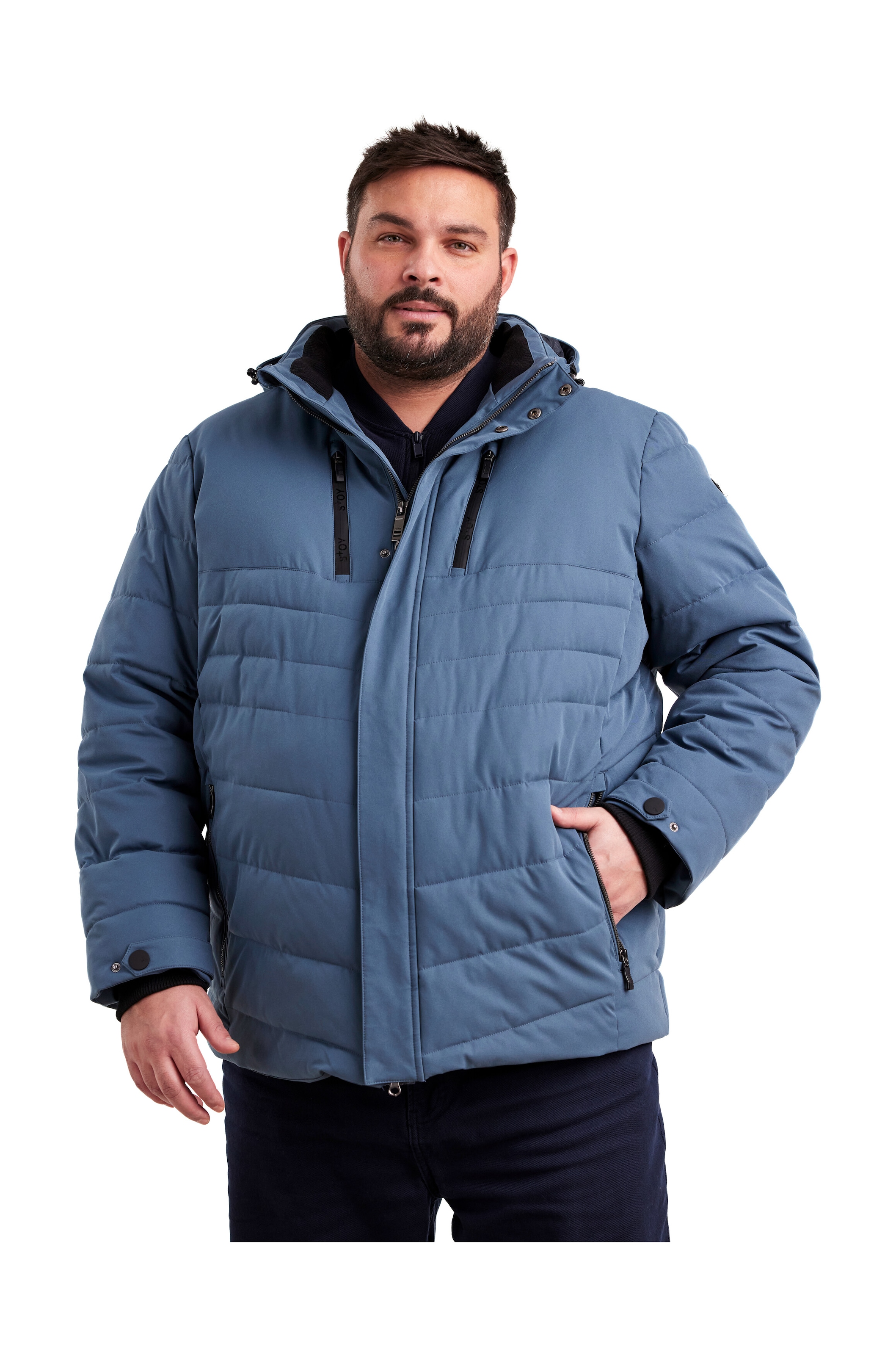 Image of STOY Steppjacke "STW 6 MN QLTD JCKT" Atmungsaktive, wasserabweisende Steppjacke mit abnehmbarer Kapuze