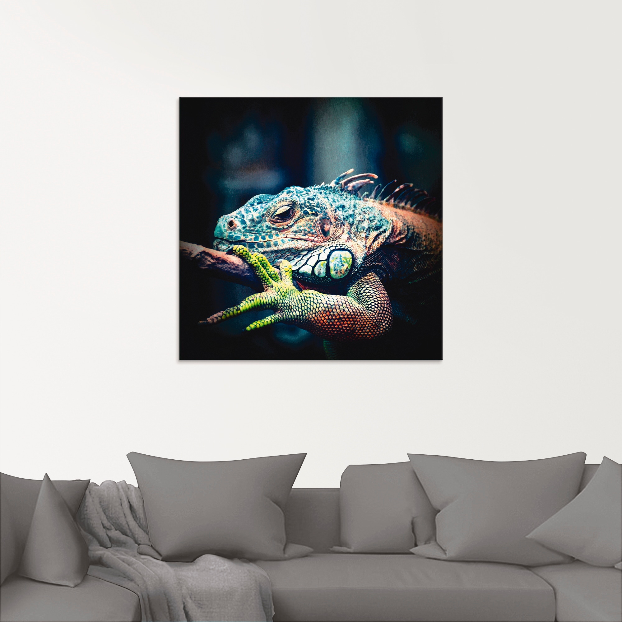 Artland Glasbild »Leguan«, Reptilien, (1 St.), in verschiedenen Grössen