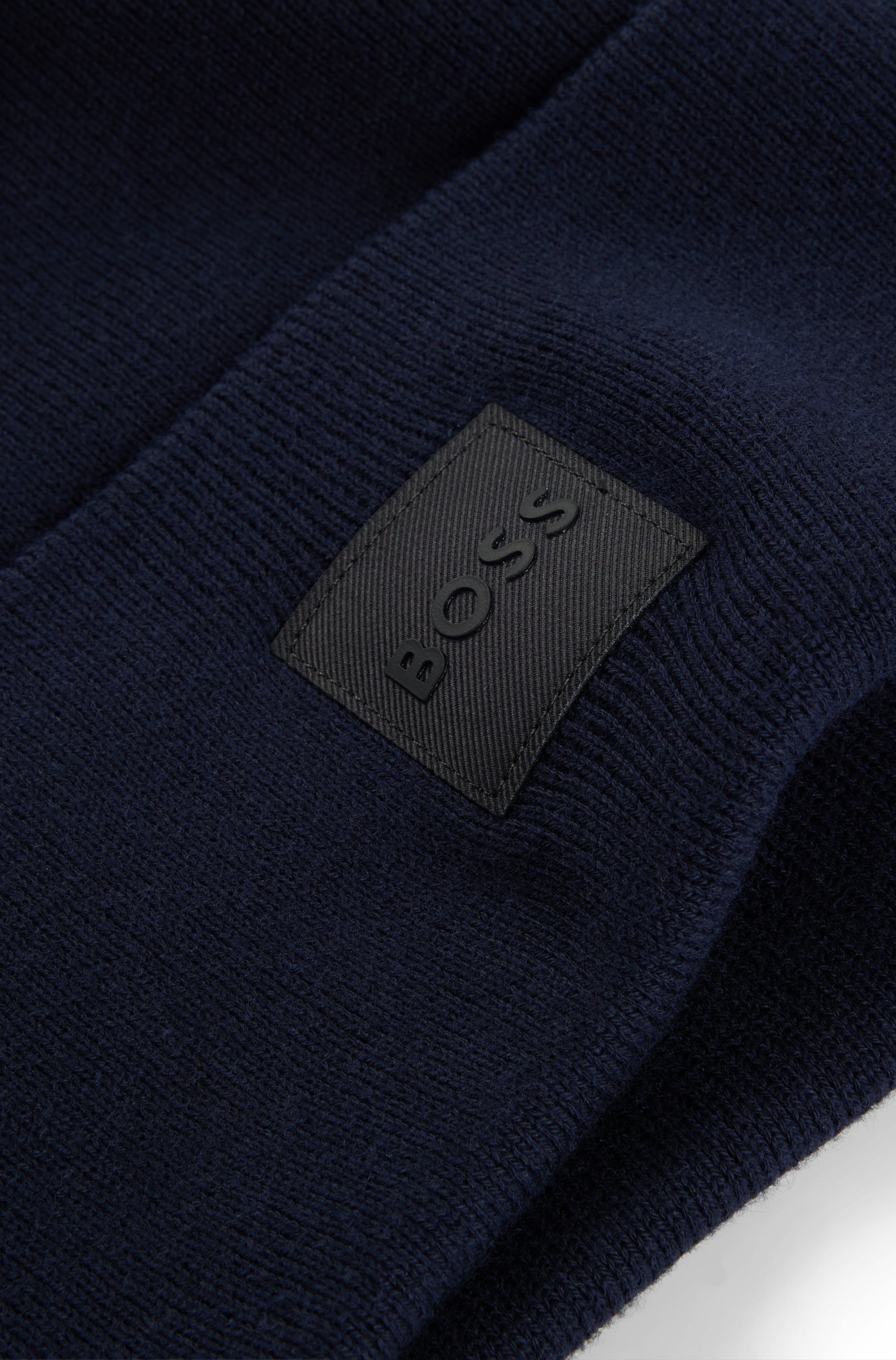 BOSS ORANGE Strickmütze »Fantastico_R_Hat«, mit BOSS-Aufnäher