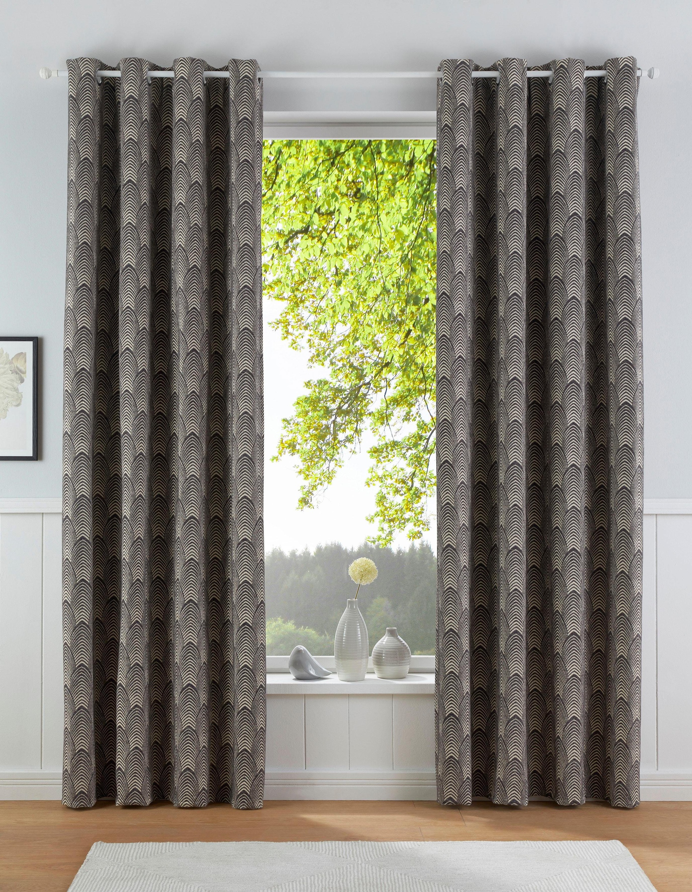 Image of Leonique Vorhang »CHENILLE«, (1 St.), Samt Optik, Chenille, blickdicht mit aufwändigem Muster, verschiedene Grössen bei Ackermann Versand Schweiz