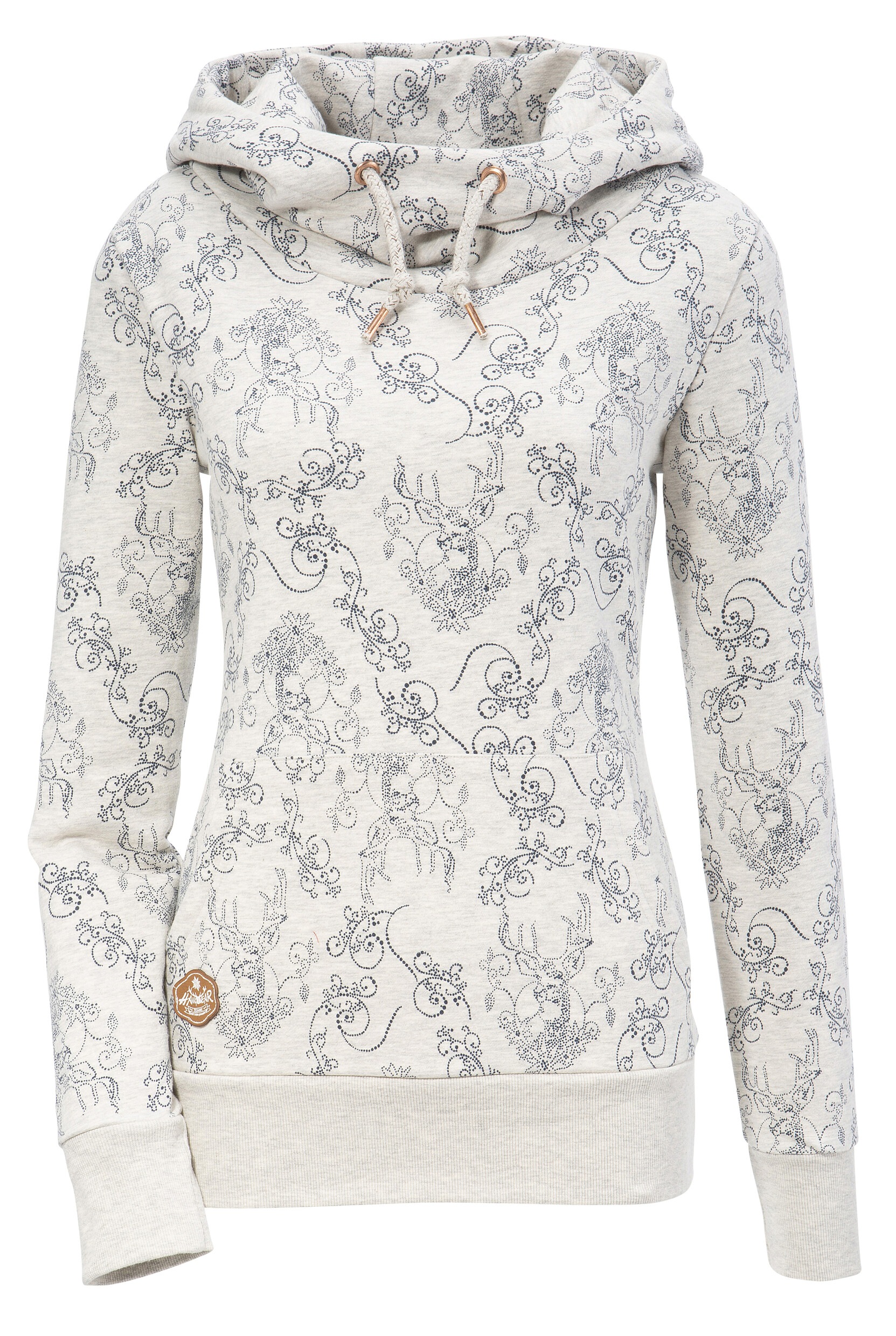 Image of Hangowear Kapuzensweatshirt, Damen bequemer Kapuzensweater mit All-over Druck bei Ackermann Versand Schweiz