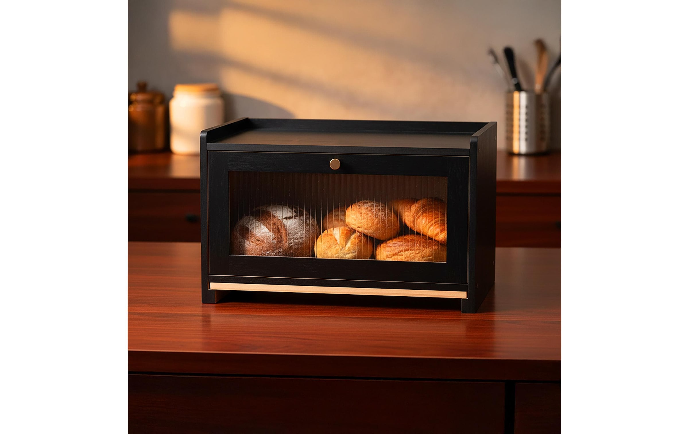relaxdays Brotkasten »mit Schneidebrett«