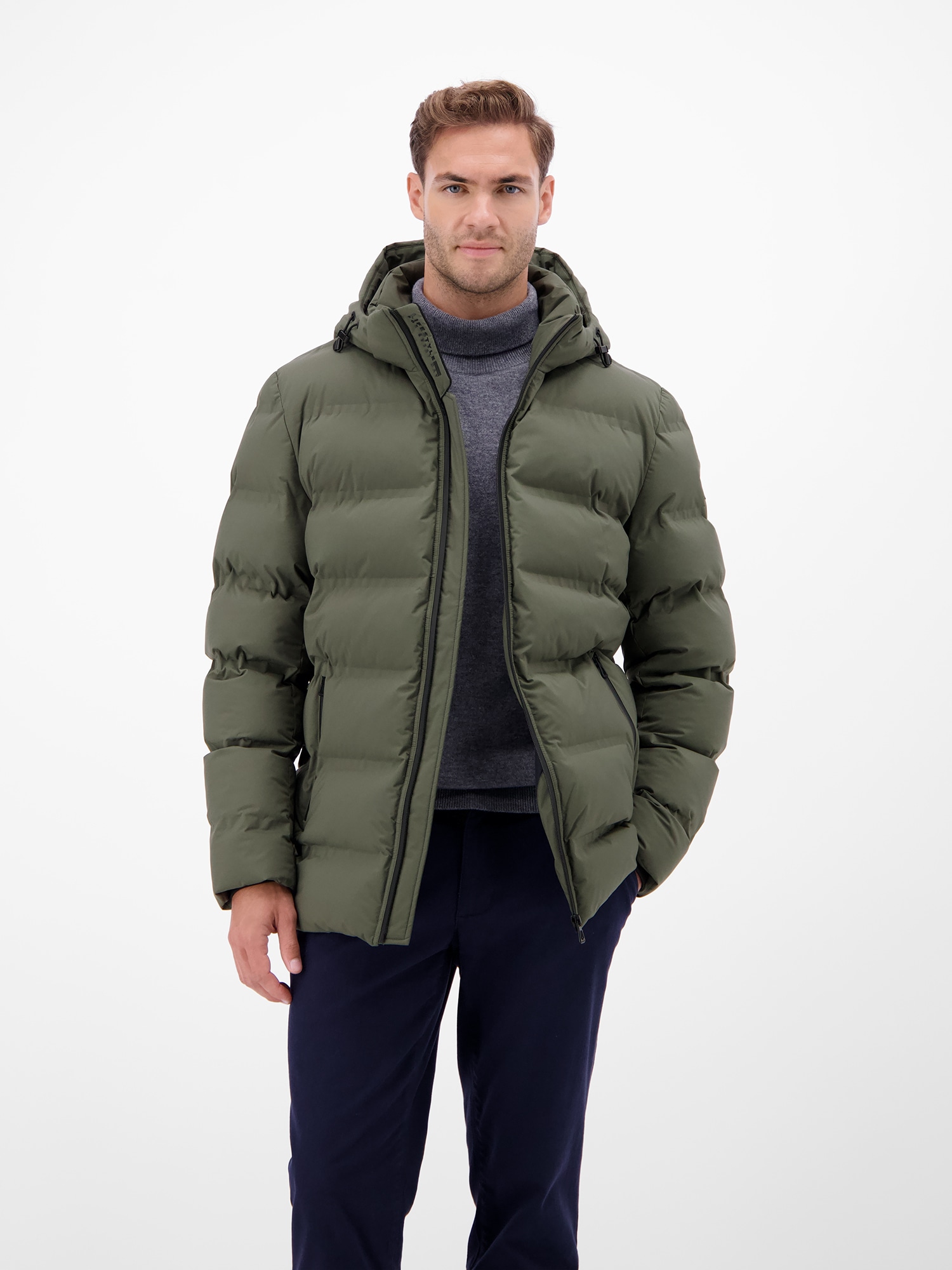 LERROS Winterjacke »Herren Winterjacke - smart und unkompliziert« mit Kapuze