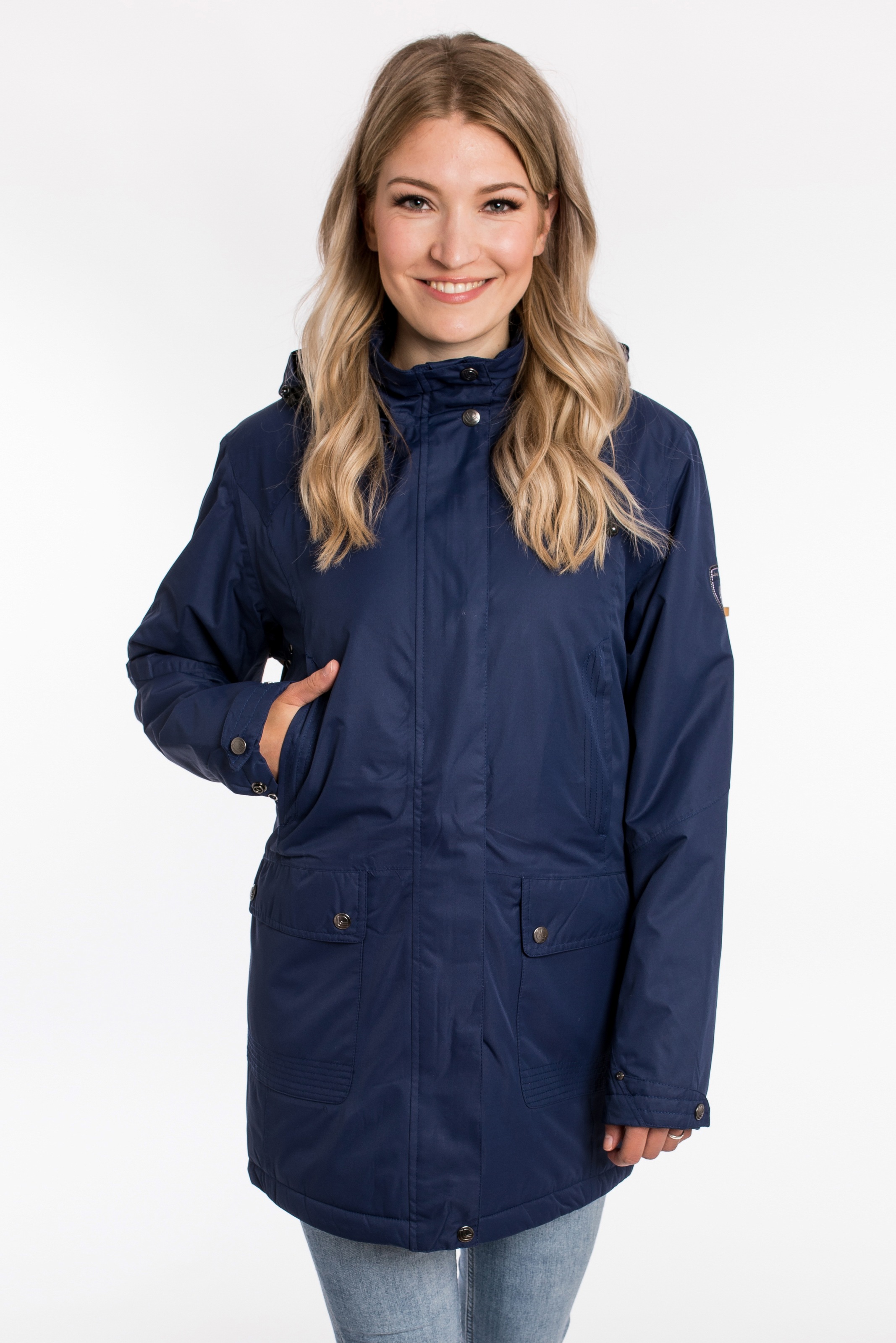 Image of DEPROC Active Parka "PAISLEY WOMEN NEW" leicht wattierter Parka mit abnehmbarer Kapuze