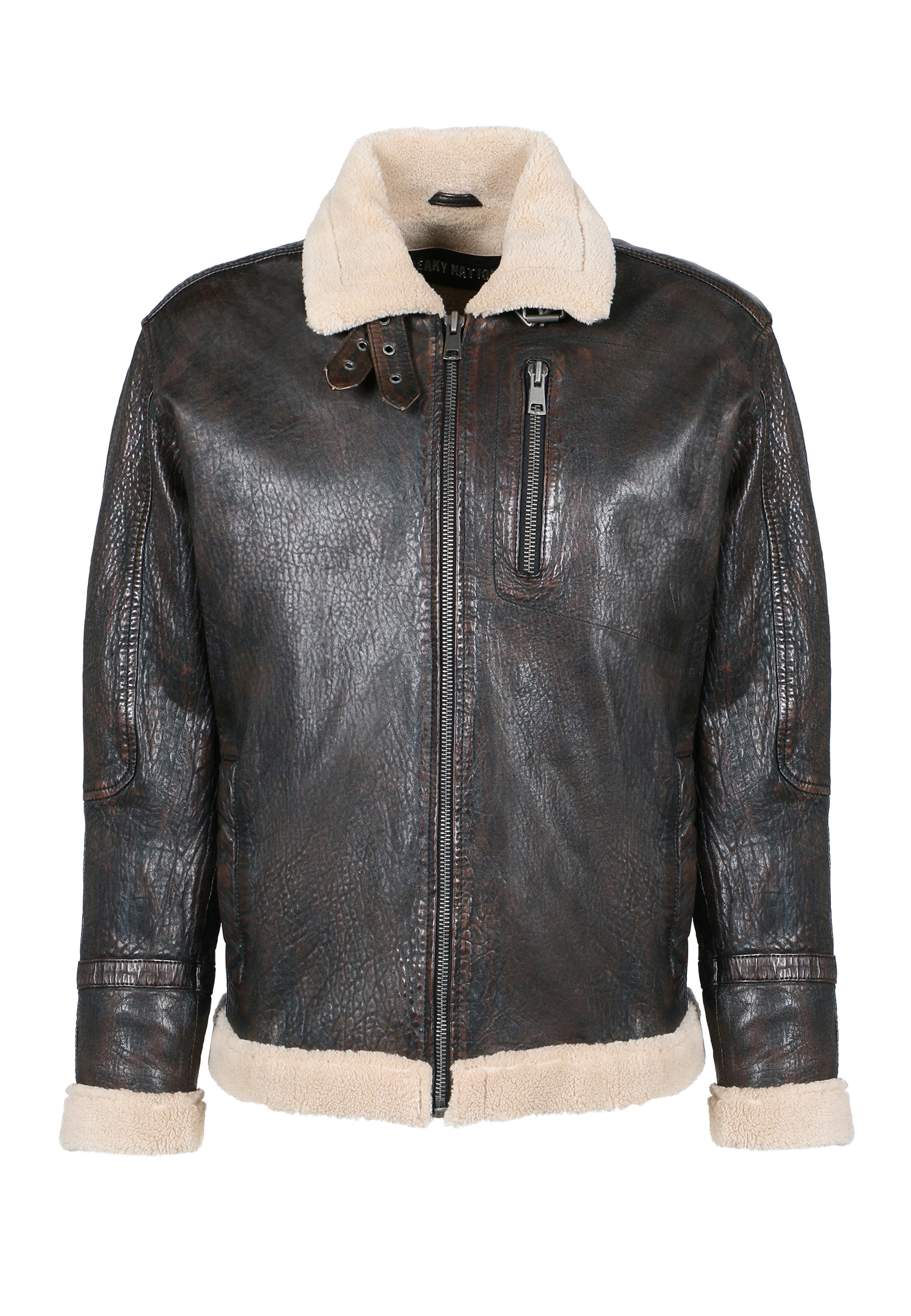 Freaky Nation Veste en cuir »Cozy Vibe-FN«