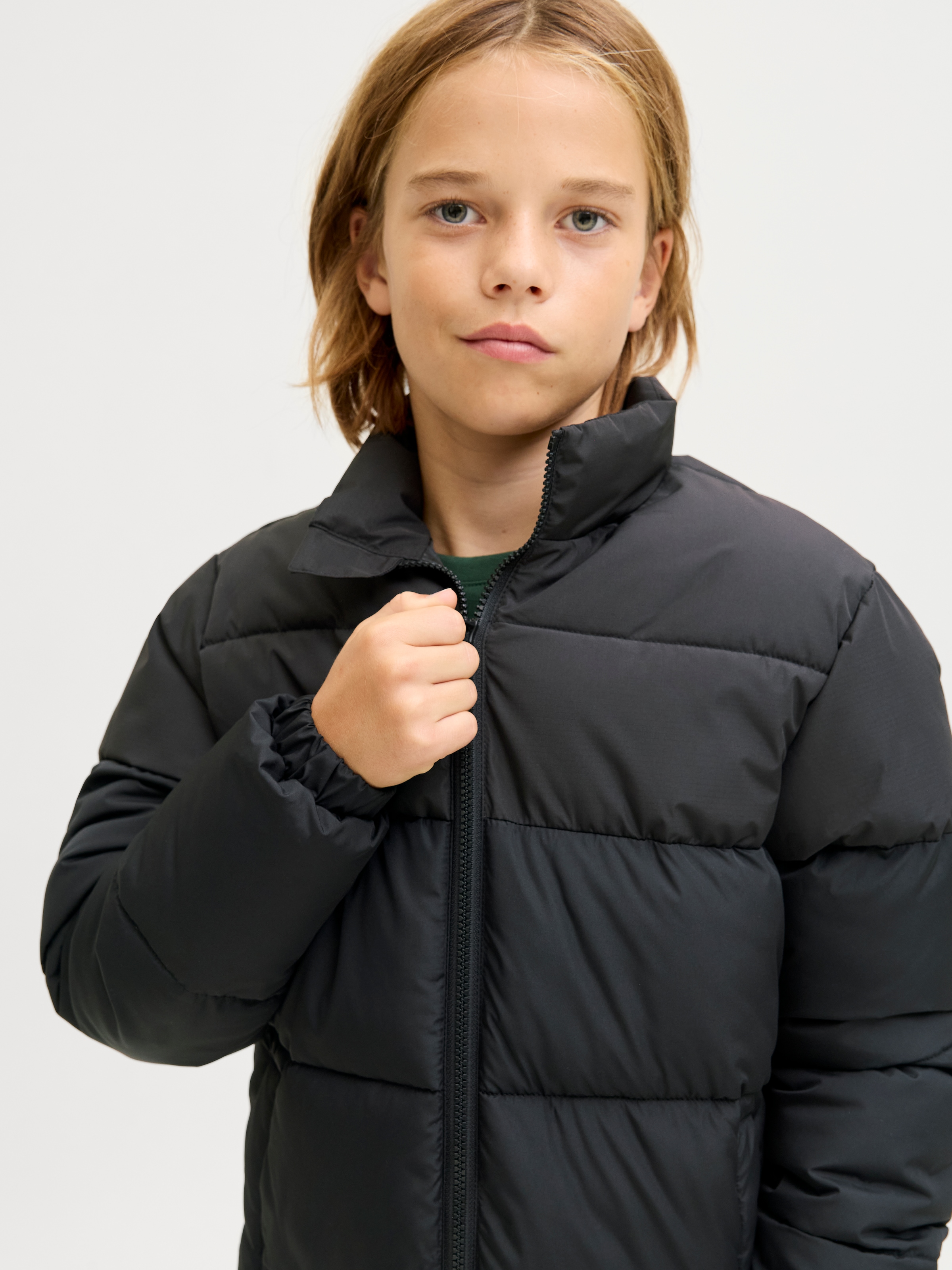Jack & Jones Junior Veste matelassée »JJMAZE PUFFER COLLAR JNR« ohne Kapuze