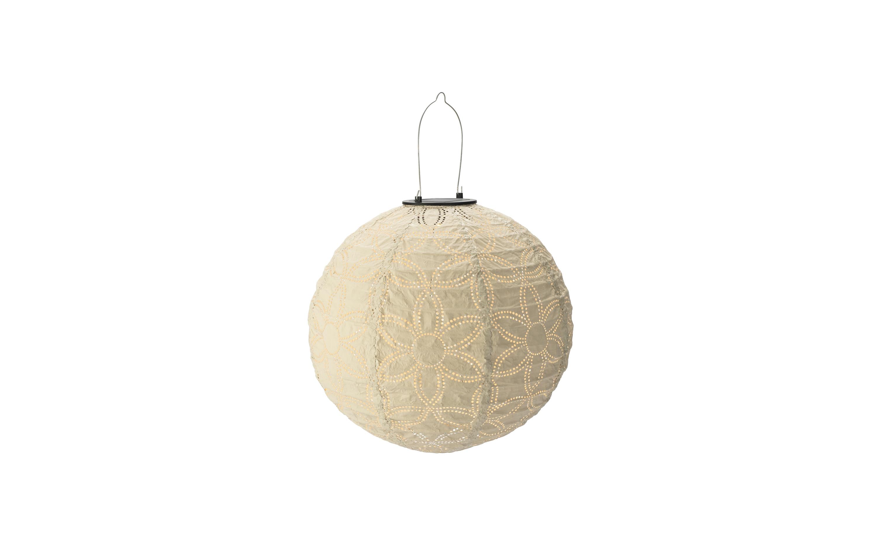 LED Gartenleuchte »Solar Lantern round sand«, 1 flammig-flammig