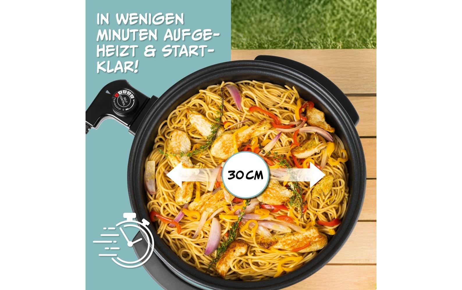 GOURMETmaxx Multipoêle électrique »mit Deckel, 1500 W« 1500 W