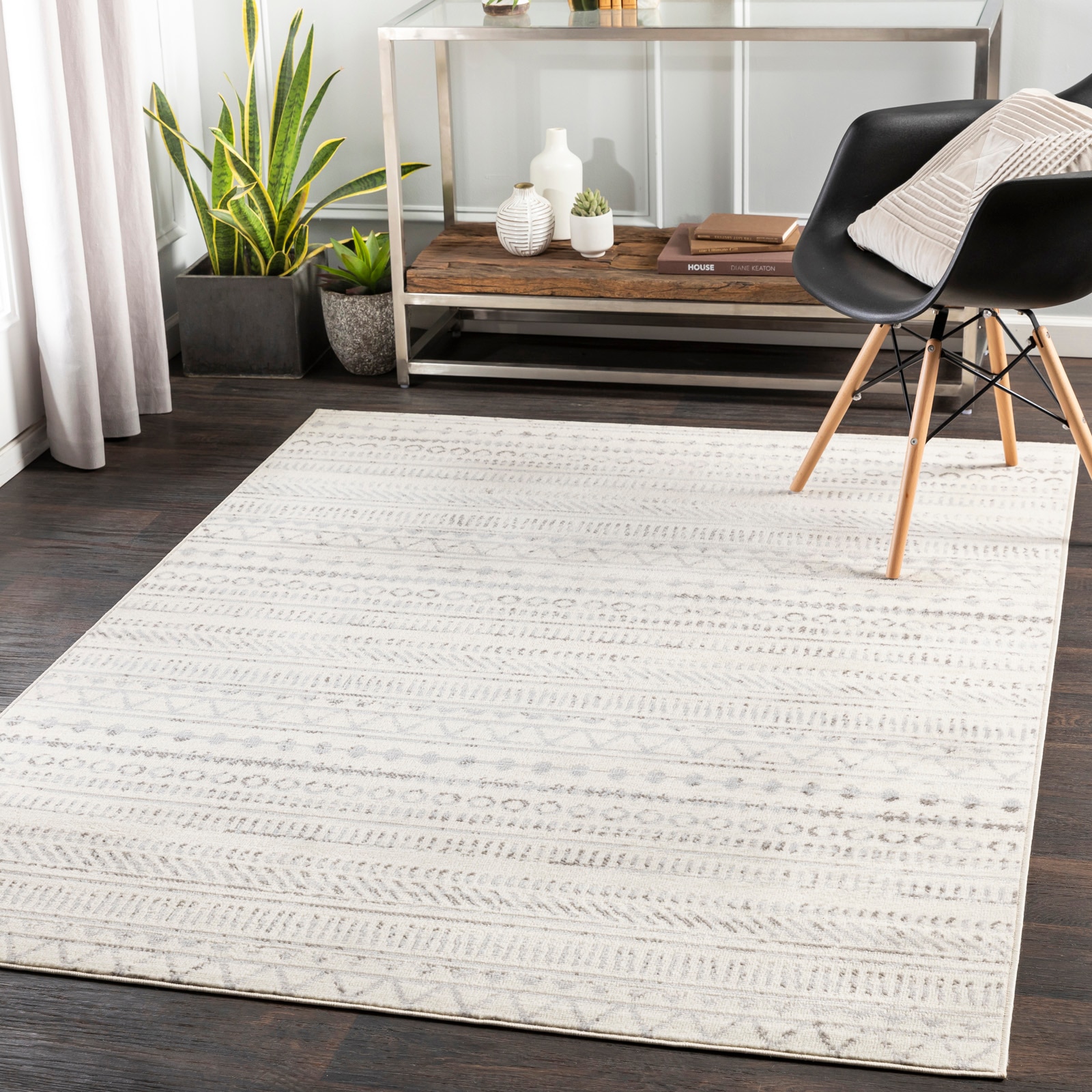 Image of Livabliss Teppich "HAMA" rechteckig 11 mm Höhe Skandi Design, Modern Boho Kurzflor Wohnzimmerteppich, Schlafzimmer