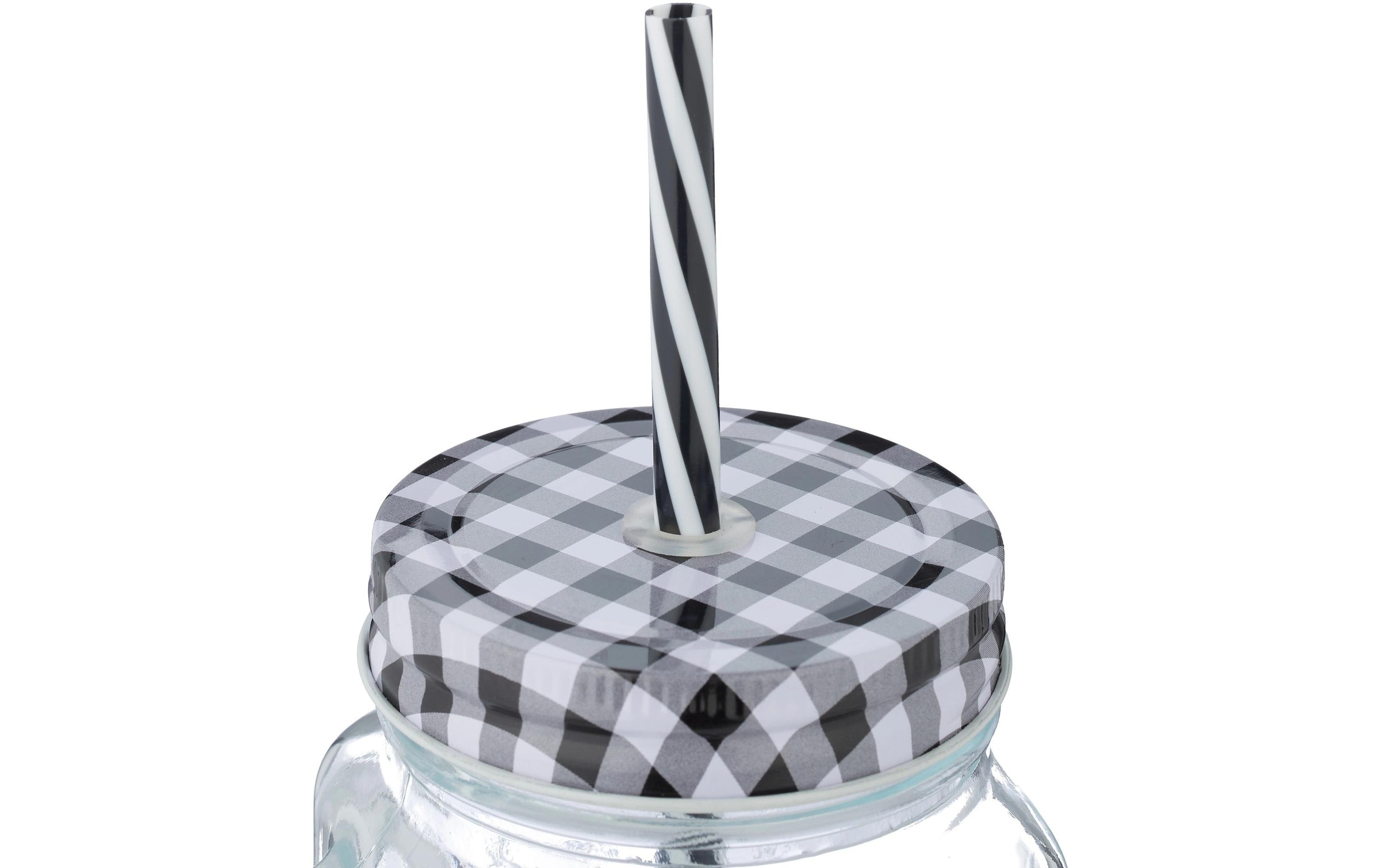 relaxdays Gläser-Set »Summer 500 ml, 8 Stück, Schwarz/Transparent/Weiss«