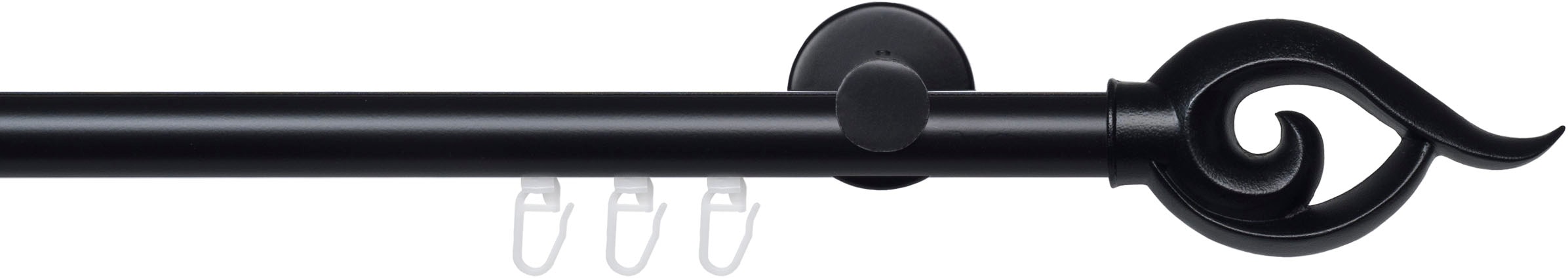 Image of Liedeco Gardinenstange "Innenlaufgarnitur 20 mm Blues Bessie" Ø 2 mm 1 läufig-läufig Fixmass Gardinenstange Komplett