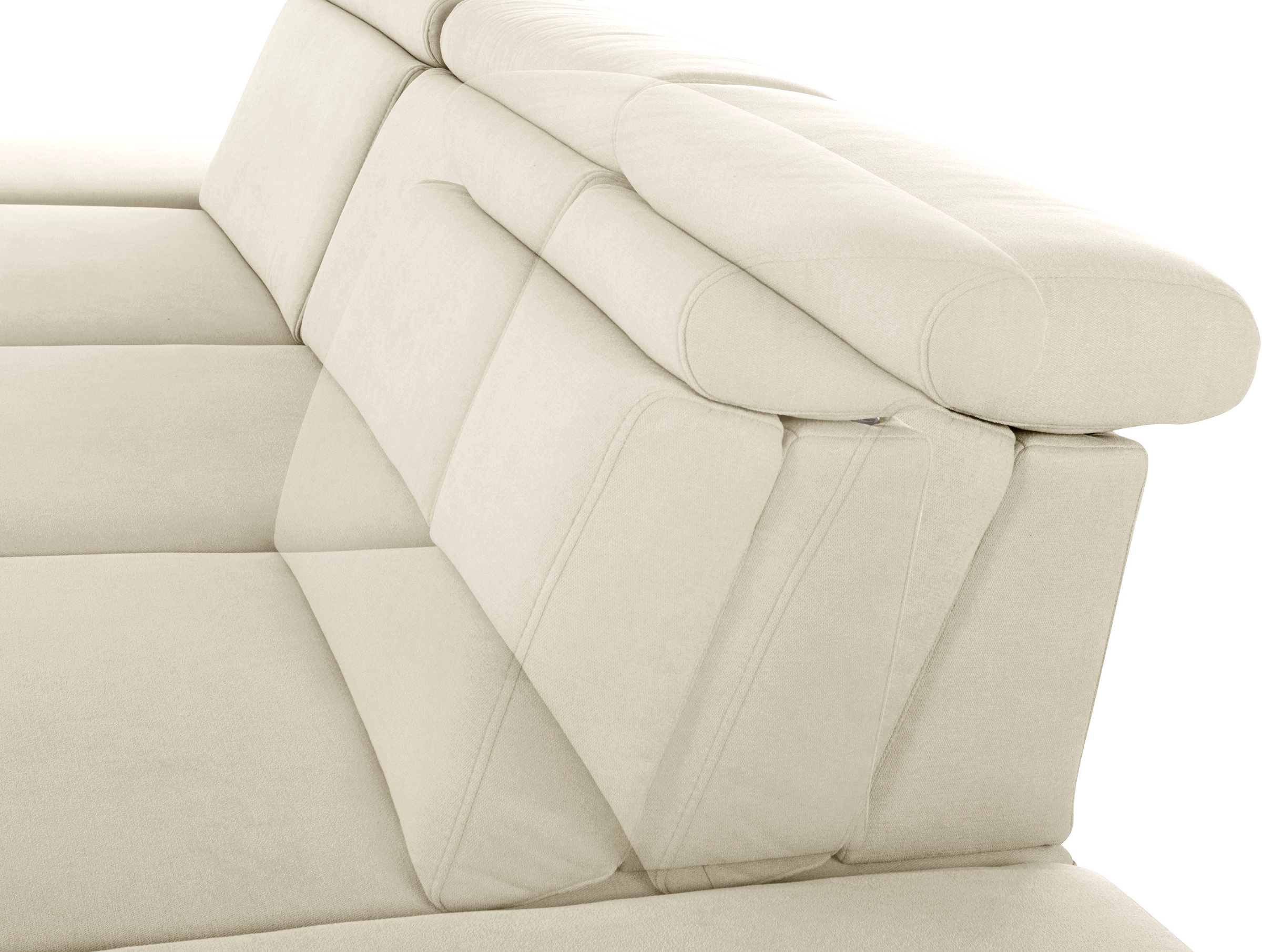 sit&more Ecksofa »Brisbane L-Form« Fusshöhe 15 cm, inklusive Sitztiefen-, Armteil- und Kopfteilverstellung