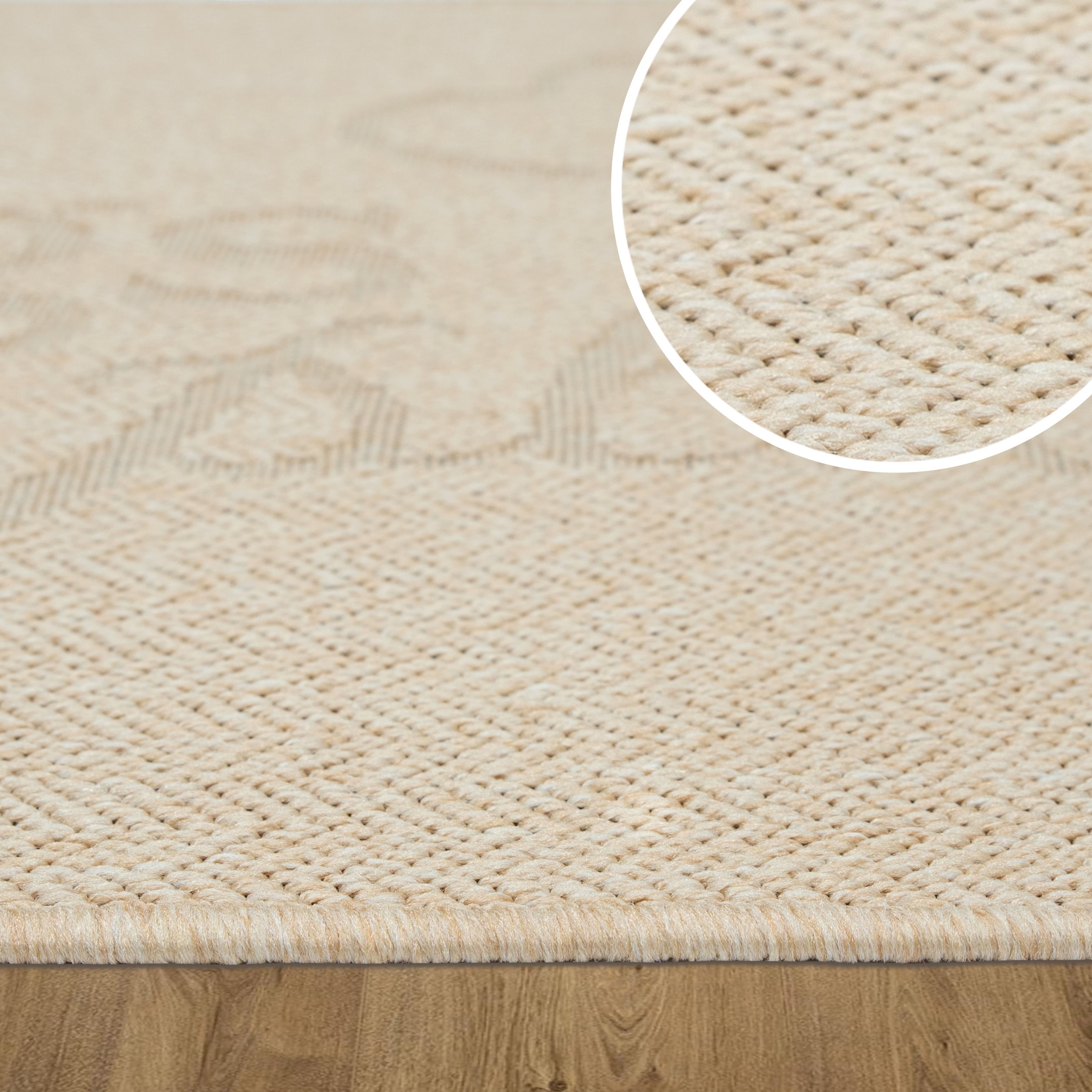 GOODproduct Läufer »Lieblingsplatz, mit Schriftzug, In- und Outdoor geeignet« rechteckig 5 mm Höhe Wetterfest, UV-beständig, Küchenläufer, Camping, Balkon