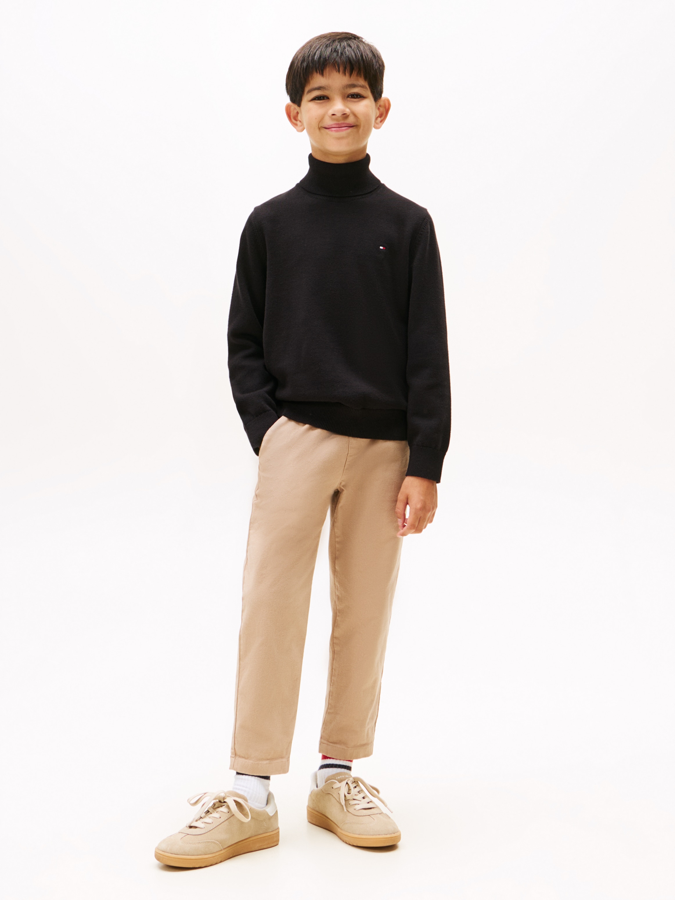 Tommy Hilfiger Strickpullover »COTTON TURTLE NECK SWEATER«, Kinder bis 16 Jahre