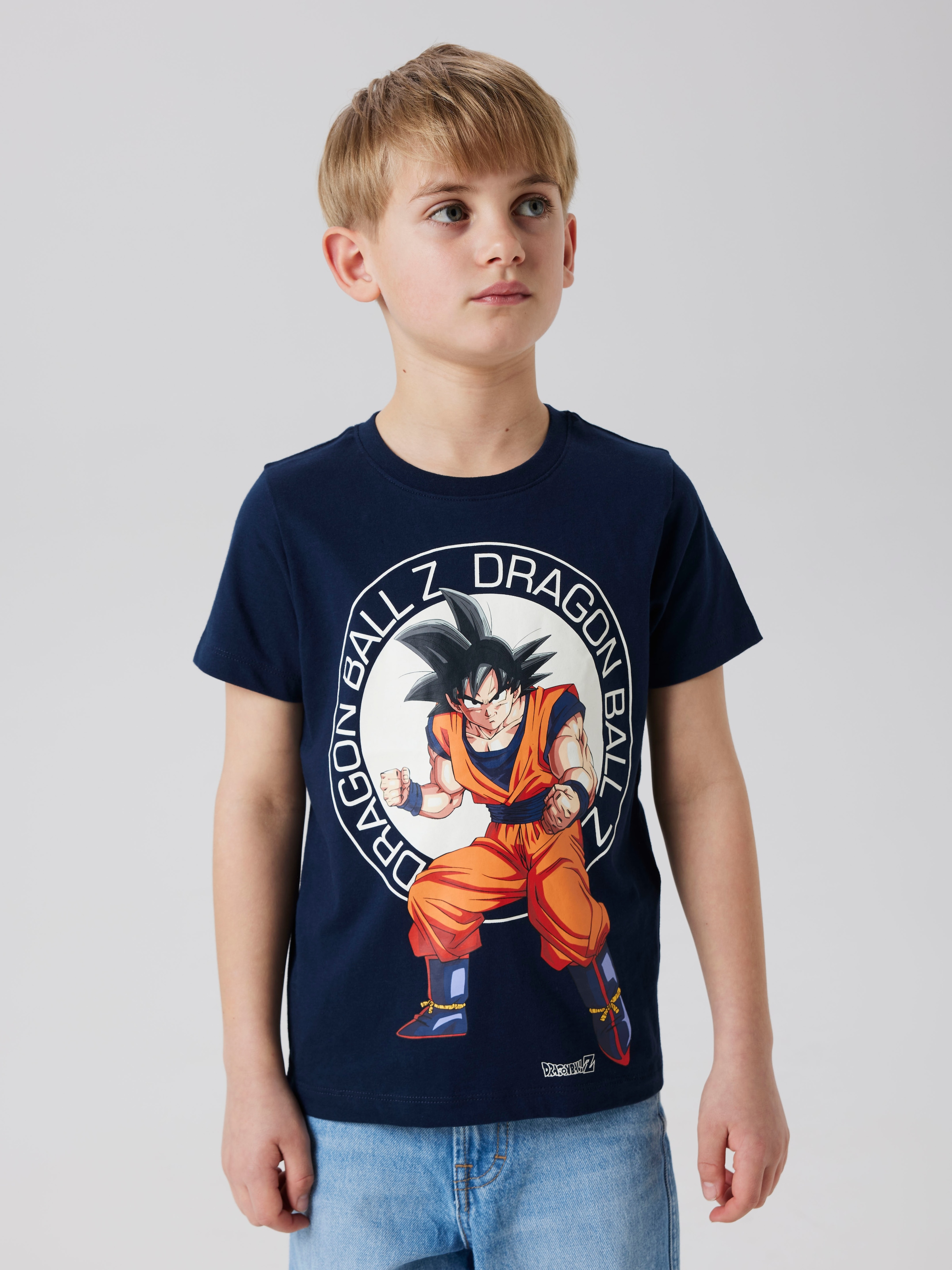 Image of Name It T-Shirt "NKMJES DRAGON NREG SS TOP BOX NOOS VDE" mit grossem Comic-Frontprint
