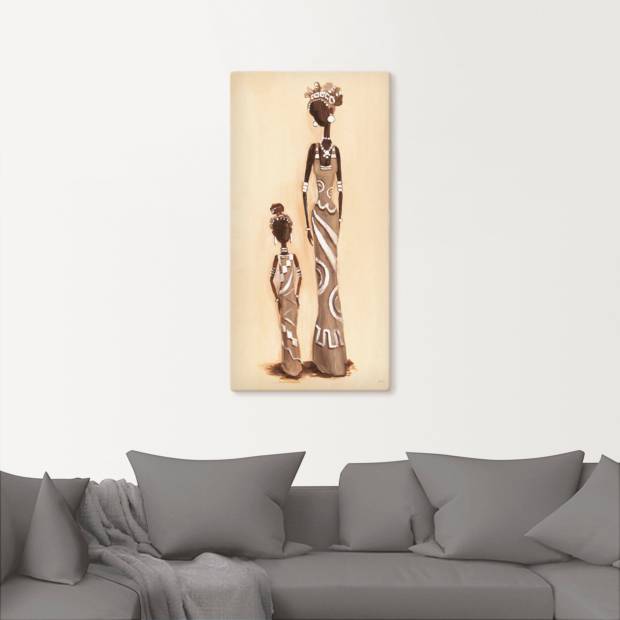 Artland Wandbild »Afrikanerin - mit Kind«, Frau, (1 St.), als Alubild, Outdoorbild, Leinwandbild in verschied. Grössen