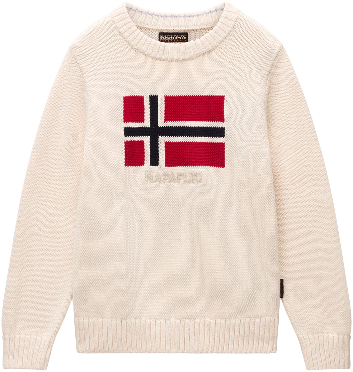 Image of Napapijri Strickpullover Rundhals, Rippbündchen