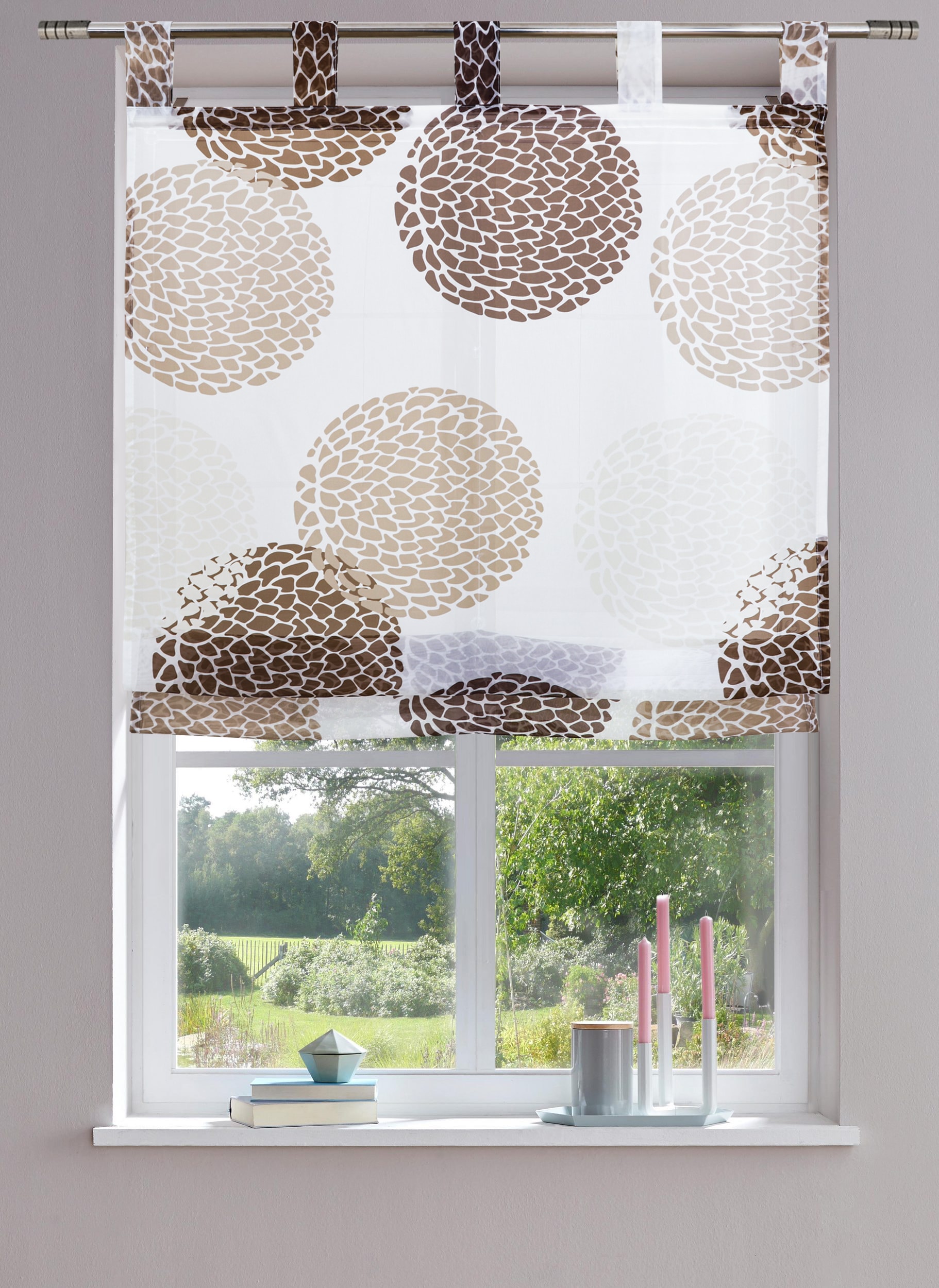 GOODproduct Paroi japonaise »Belem« mit Boucles Transparent, voile, polyester