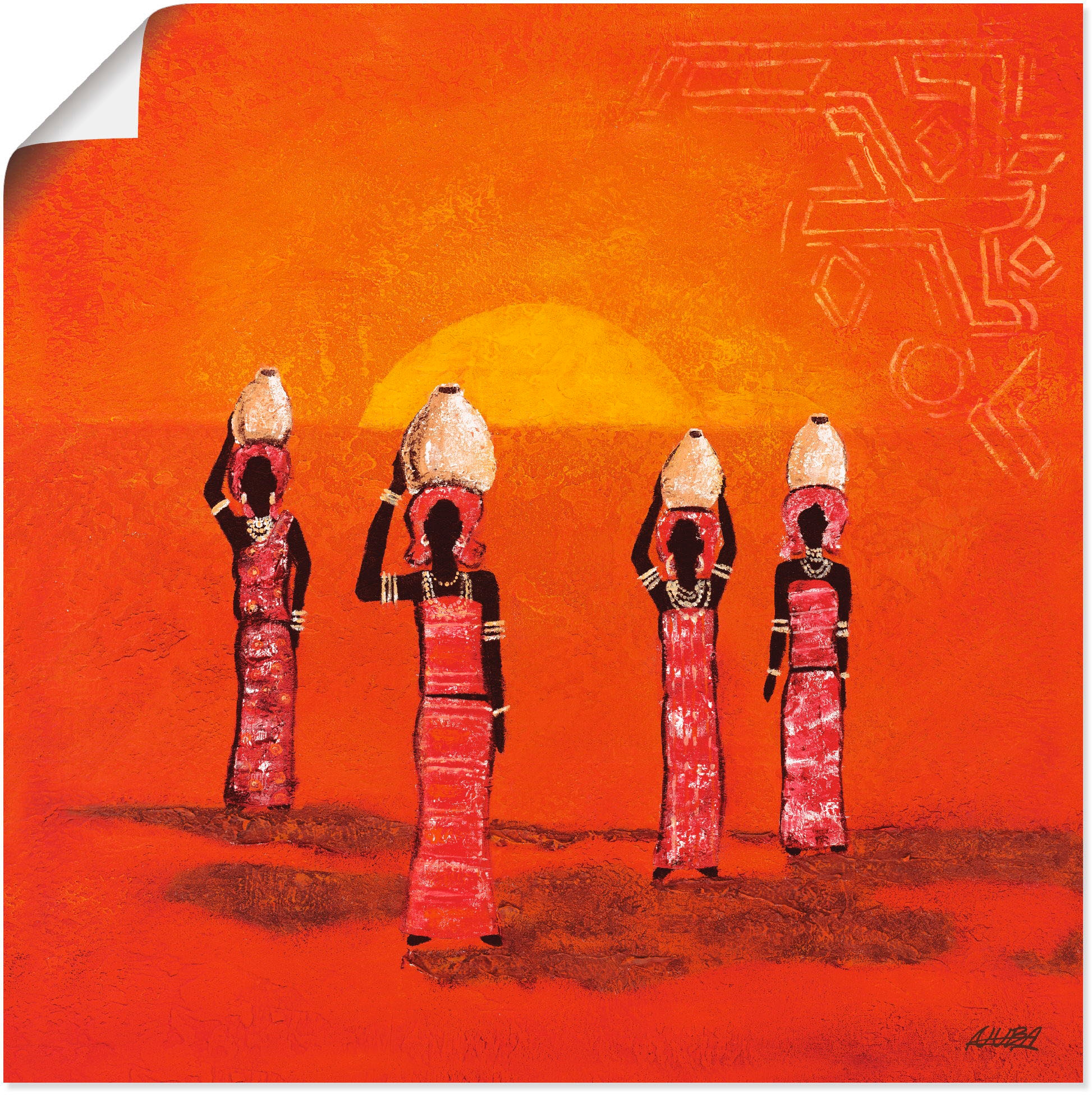 Alubild, Grössen Wandbild günstig Wandaufkleber kaufen als Leinwandbild, Frau, oder versch. Frauen«, St.), »Afrikanische in Poster Artland (1