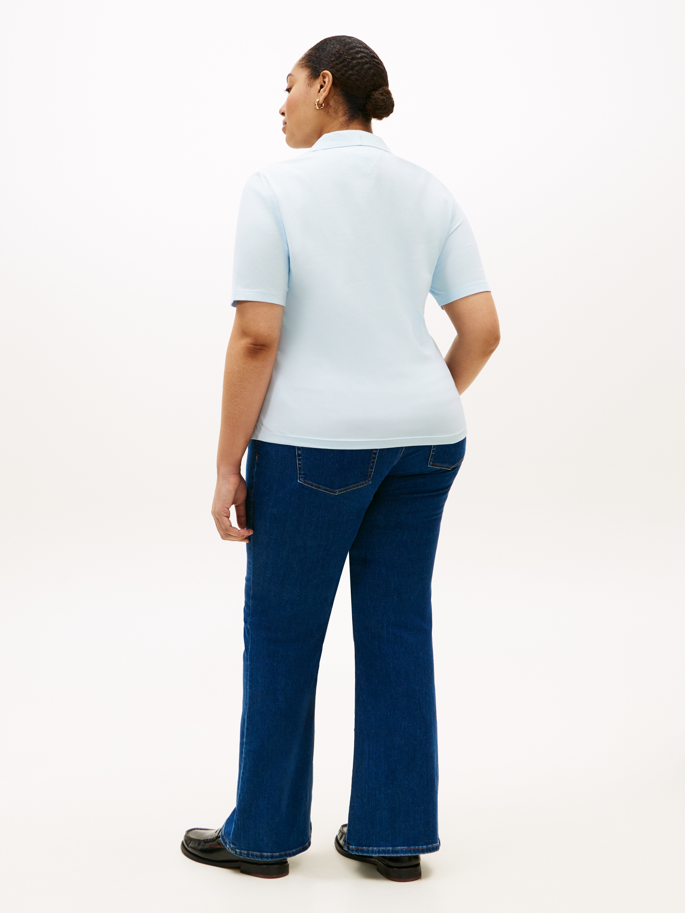 Tommy Hilfiger Curve Poloshirt »CRV 1985 REG PIQUE POLO SS« in grossen Grössen, aus Pique Qualität