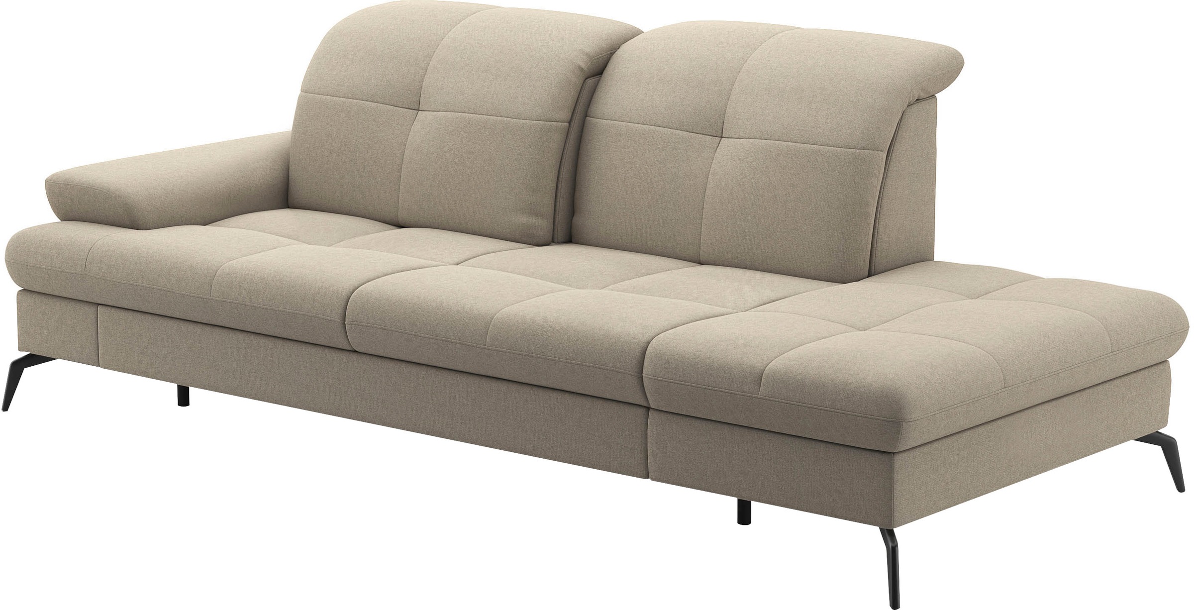 sit&more Recamiere »Amica, inkl. Sitztiefenverstellung und Armteilverstellung« wahlweise mit Kopfteilverstellung und Stauraum